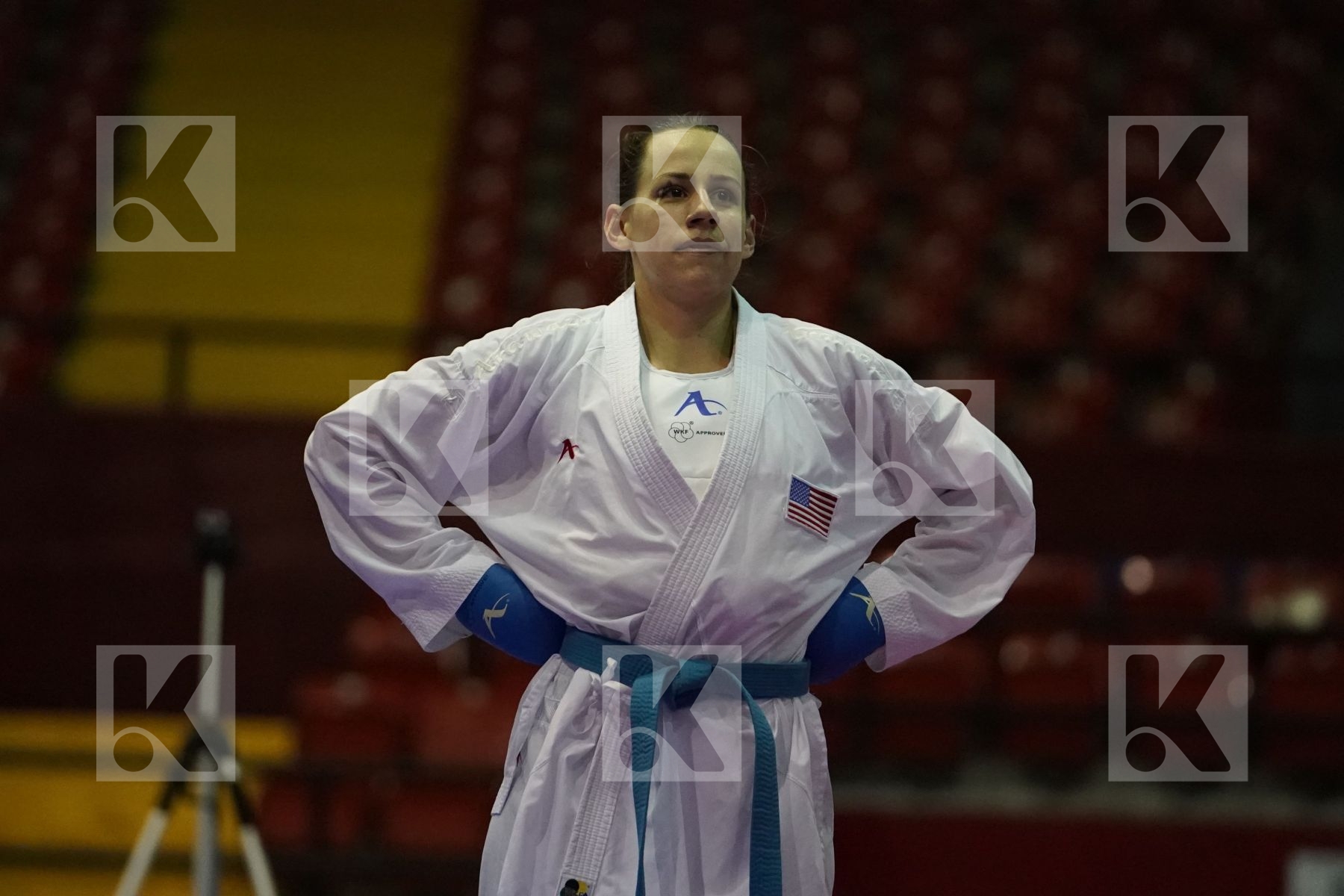 MOLINA OMAIRA (VENEZUELA) vs WASOWICZ MAYA (USA) in Senior Kumite 84+ Kg - Final bout