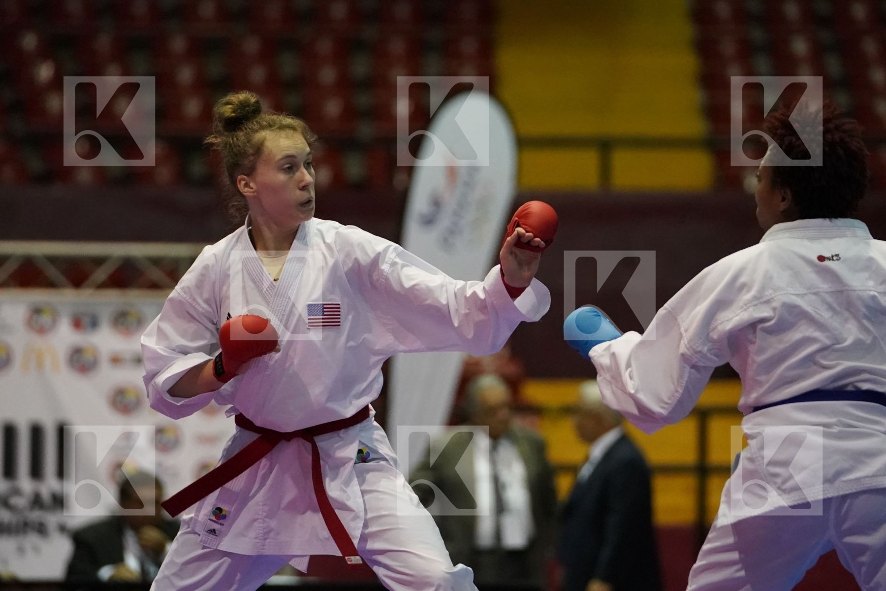 LINGL SKYLAR (USA) vs MURPHY CHERYL (USA) in Senior Kumite -68 Kg - Final bout
