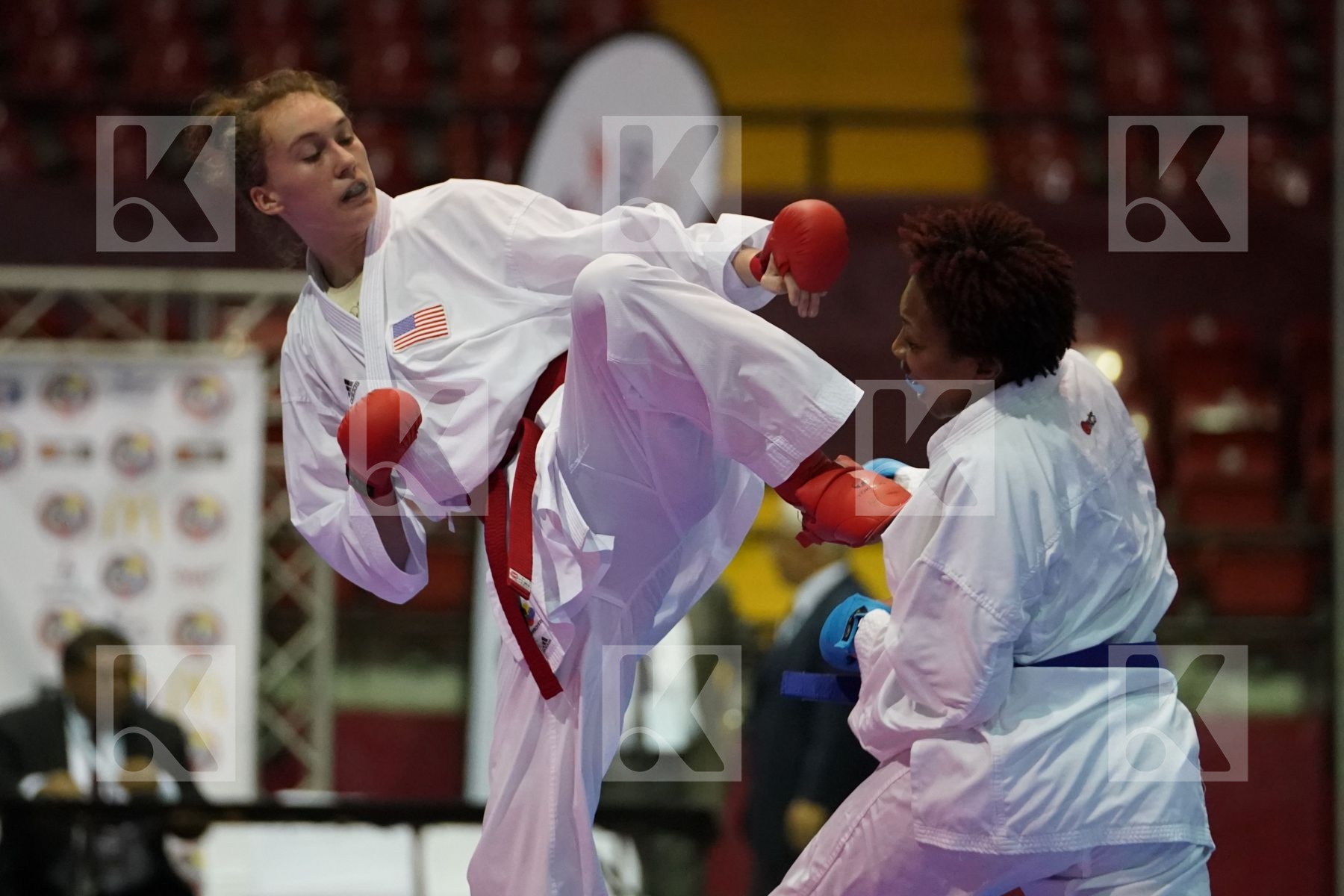 LINGL SKYLAR (USA) vs MURPHY CHERYL (USA) in Senior Kumite -68 Kg - Final bout