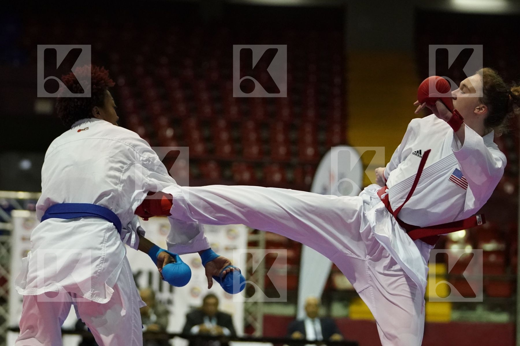 LINGL SKYLAR (USA) vs MURPHY CHERYL (USA) in Senior Kumite -68 Kg - Final bout