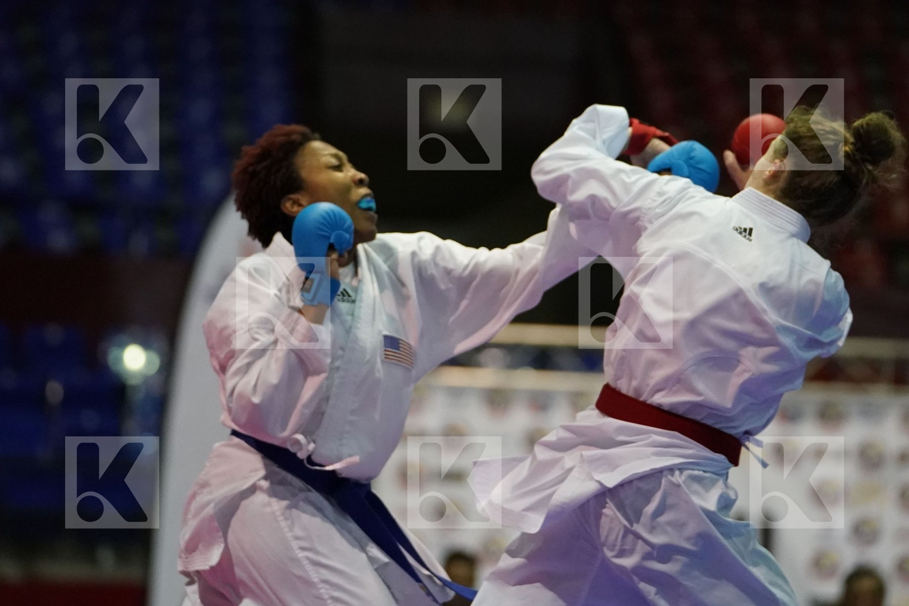 LINGL SKYLAR (USA) vs MURPHY CHERYL (USA) in Senior Kumite -68 Kg - Final bout