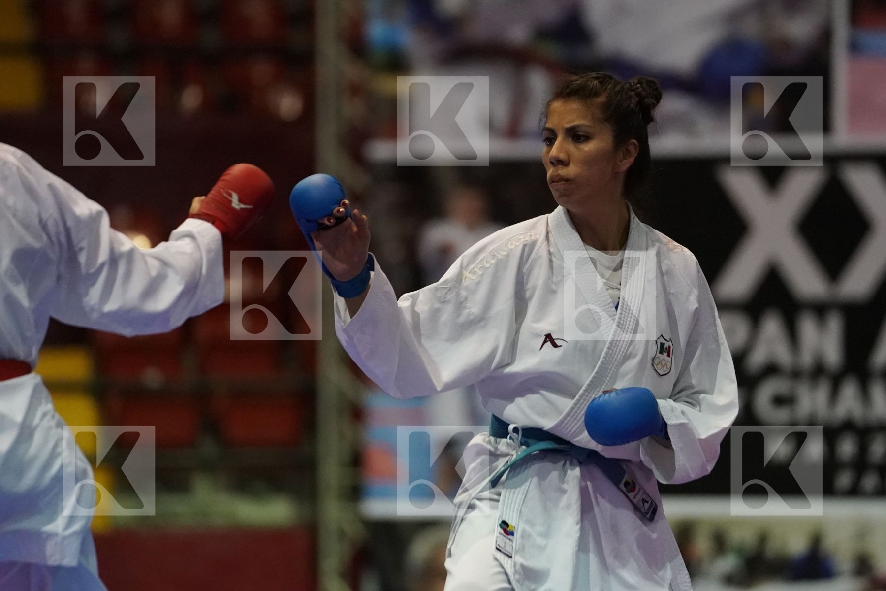 FACTOS JACQUELINE (ECUADOR) vs ARREOLA MERILLELA (MEXICO) in Senior Kumite -61 Kg - Final bout