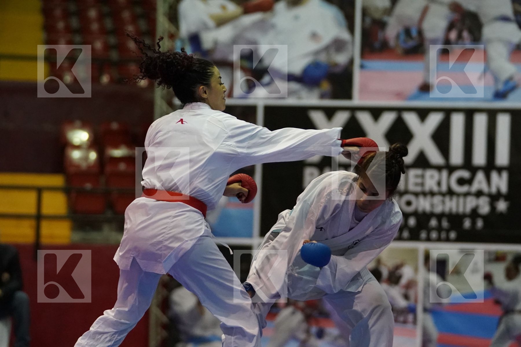 FACTOS JACQUELINE (ECUADOR) vs ARREOLA MERILLELA (MEXICO) in Senior Kumite -61 Kg - Final bout