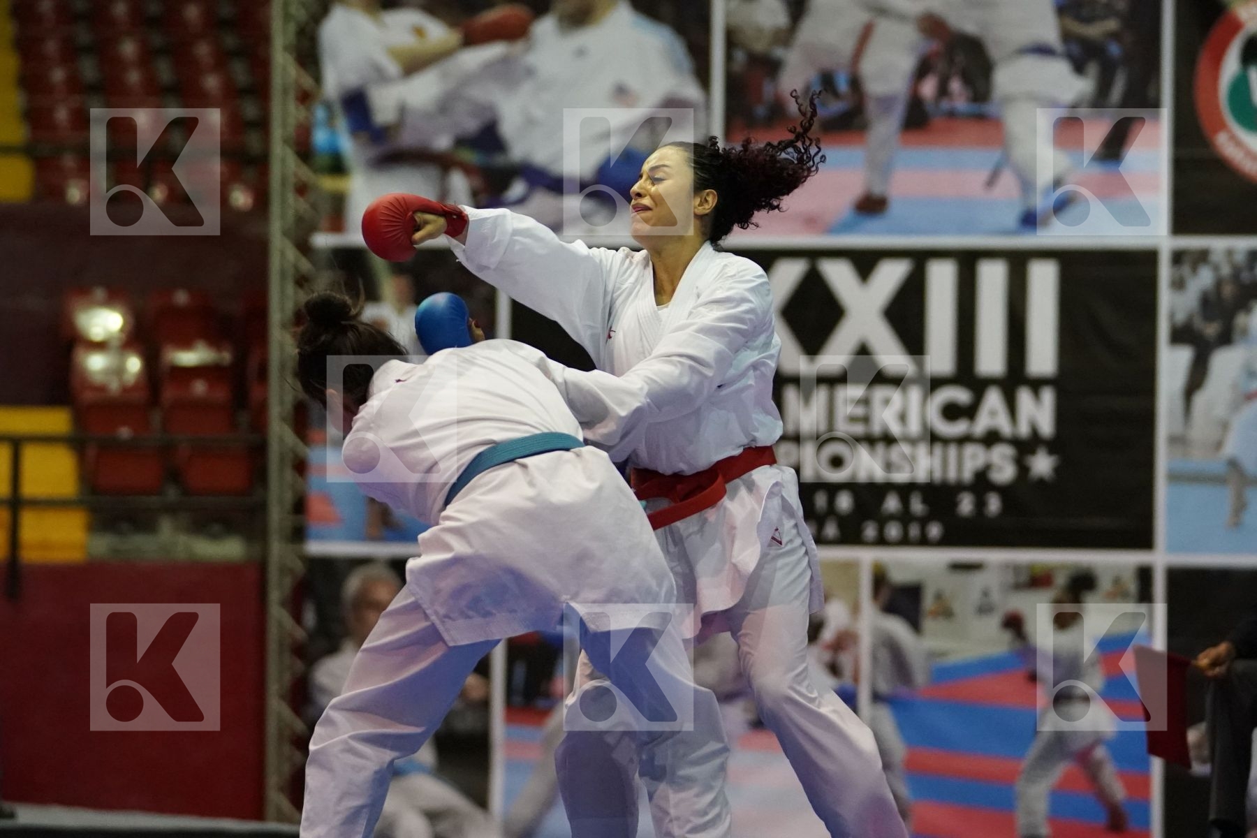 FACTOS JACQUELINE (ECUADOR) vs ARREOLA MERILLELA (MEXICO) in Senior Kumite -61 Kg - Final bout