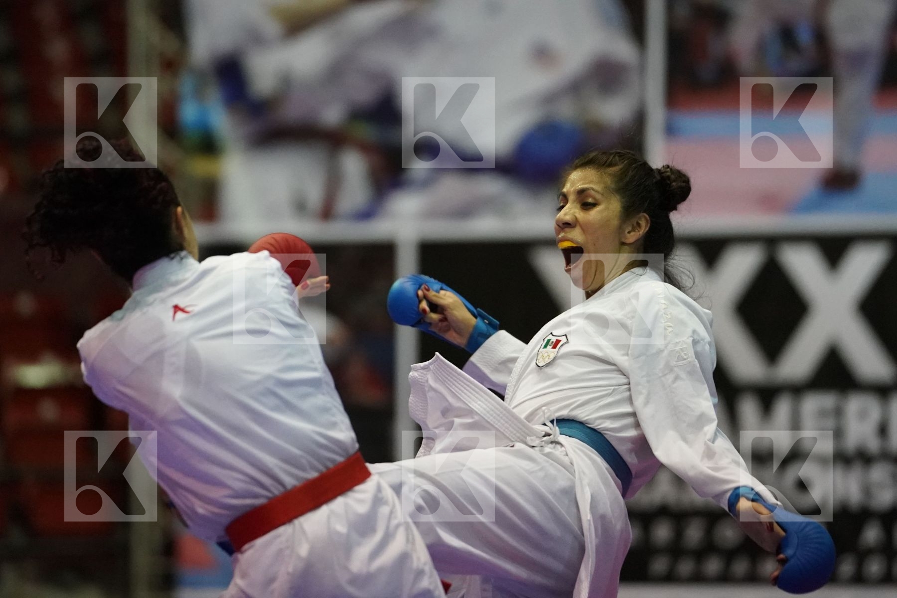 FACTOS JACQUELINE (ECUADOR) vs ARREOLA MERILLELA (MEXICO) in Senior Kumite -61 Kg - Final bout