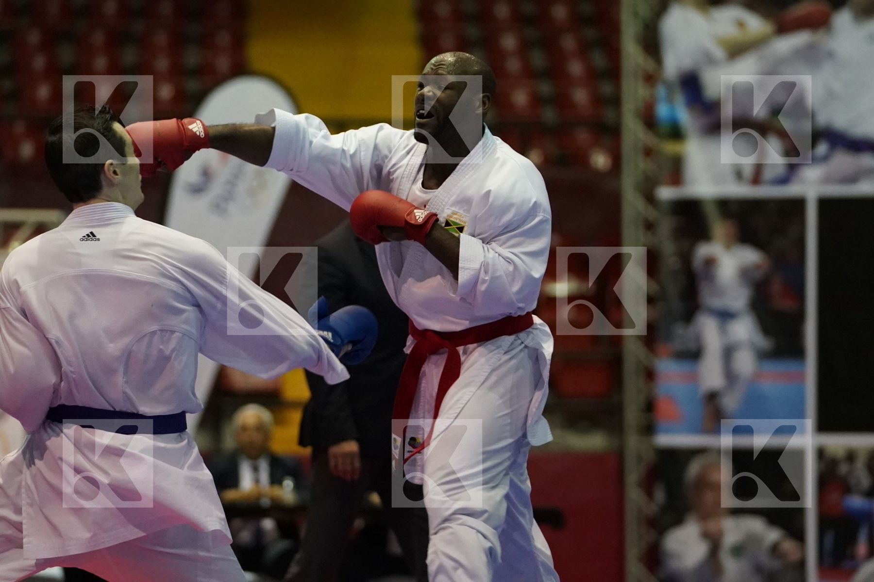 BROWN ALTON (JAMAICA) vs SCOTT THOMAS (USA) in Senior Kumite -75 Kg - Final bout