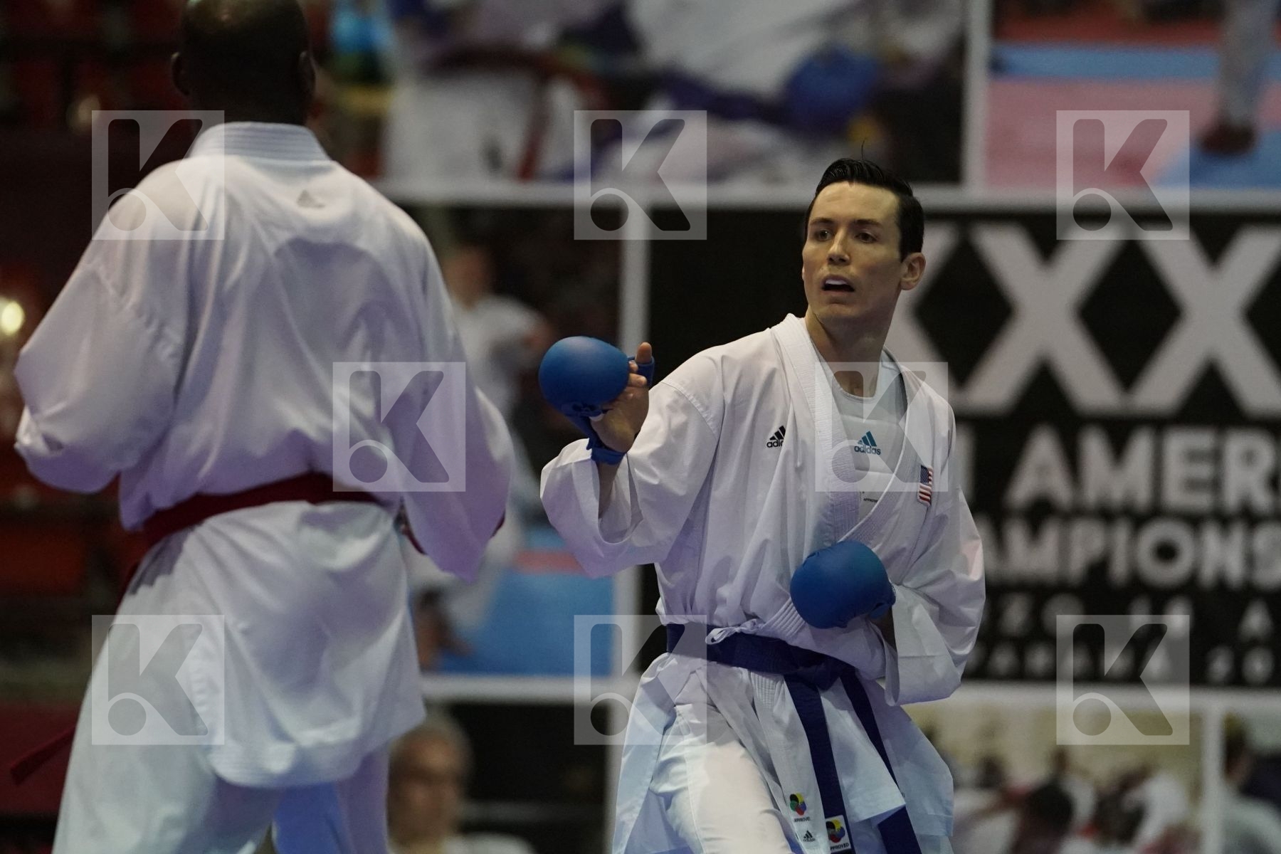 BROWN ALTON (JAMAICA) vs SCOTT THOMAS (USA) in Senior Kumite -75 Kg - Final bout