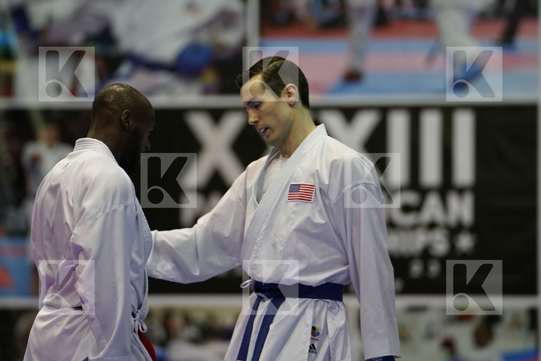 BROWN ALTON (JAMAICA) vs SCOTT THOMAS (USA) in Senior Kumite -75 Kg - Final bout