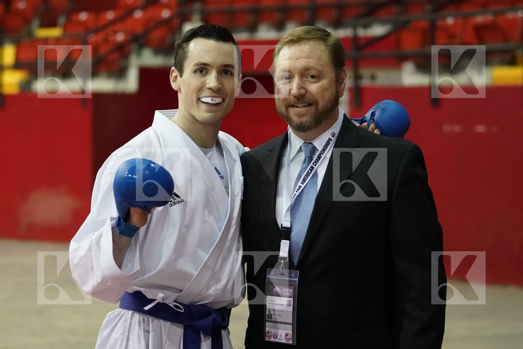 BROWN ALTON (JAMAICA) vs SCOTT THOMAS (USA) in Senior Kumite -75 Kg - Final bout