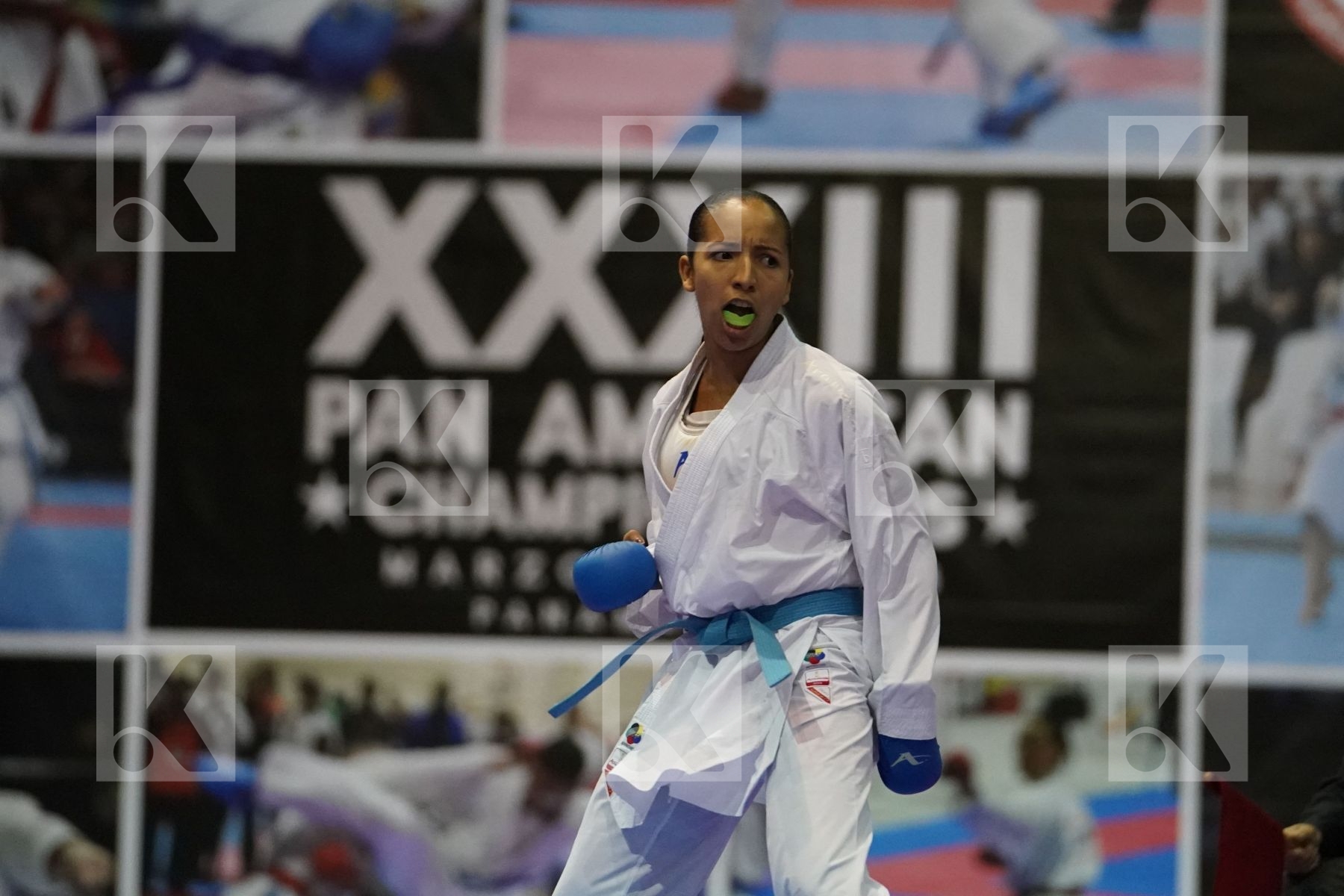 VILLANUEVA FABIAN ANA  (DOMINICAN REPUBLIC) vs CAMPOS AURIMER (VENEZUELA) in Senior Kumite -50 Kg - Final bout