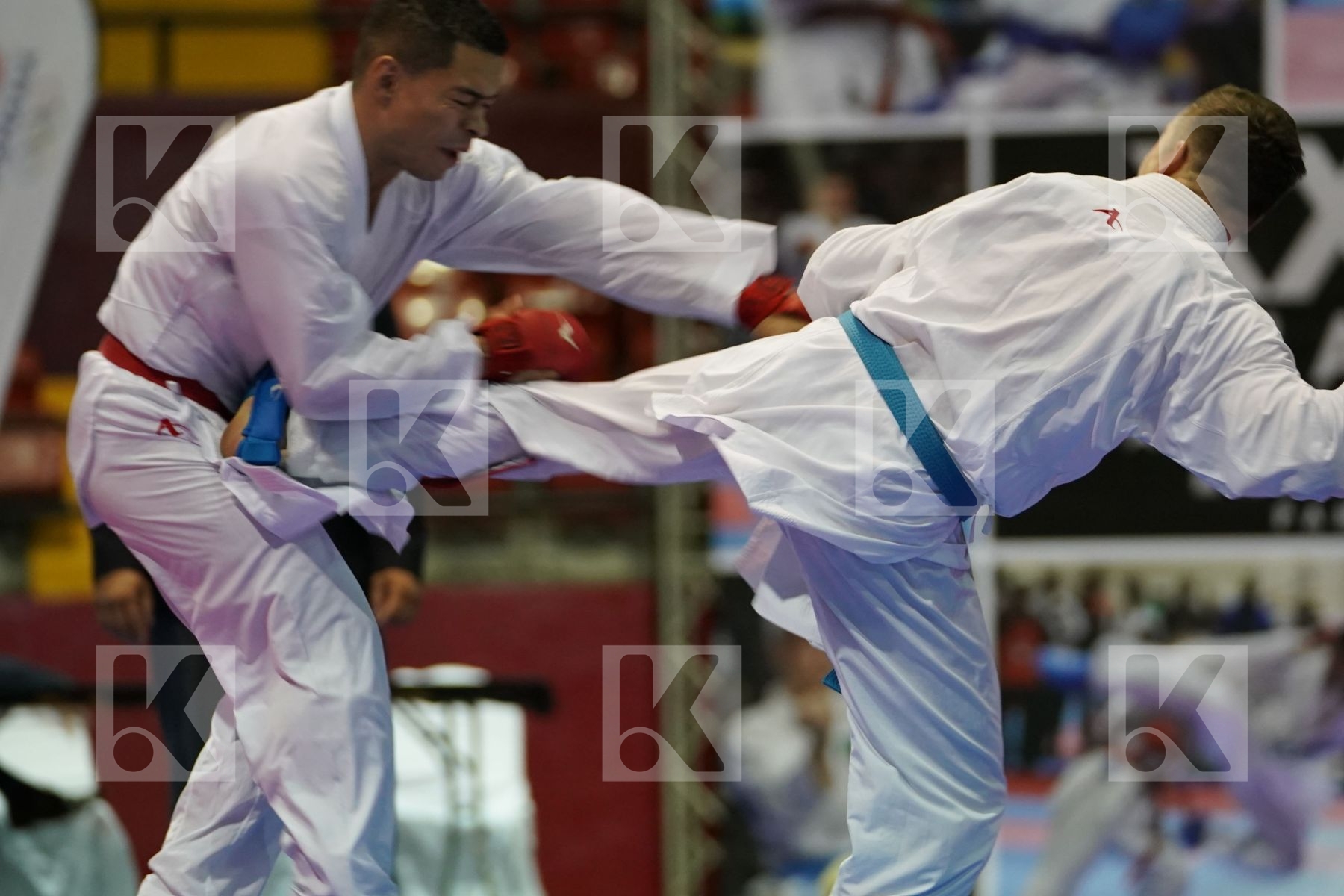 RAMIREZ GUTIERREZ GUILLERMO (COLOMBIA) vs VELOZO CAMILO (CHILE) in Senior Kumite -67 Kg - Final bout