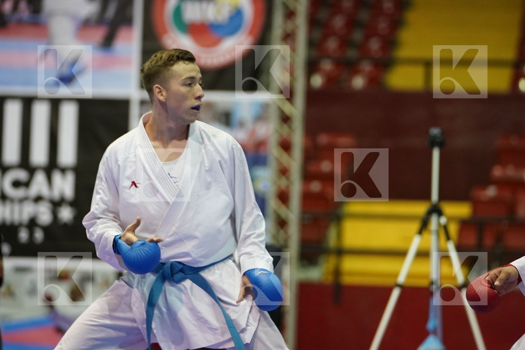 RAMIREZ GUTIERREZ GUILLERMO (COLOMBIA) vs VELOZO CAMILO (CHILE) in Senior Kumite -67 Kg - Final bout