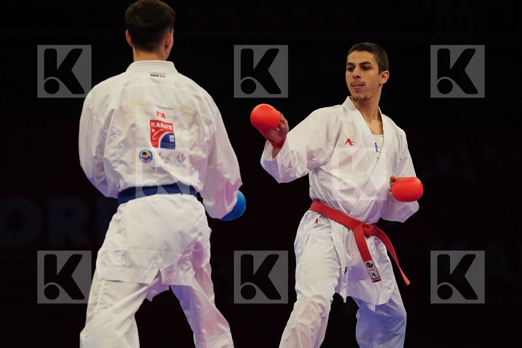 OGANNISIAN IURIK (RUSSIA) Vs GRECO DANILO (ITALY) in Senior Kumite -60 Kg - bronze bout