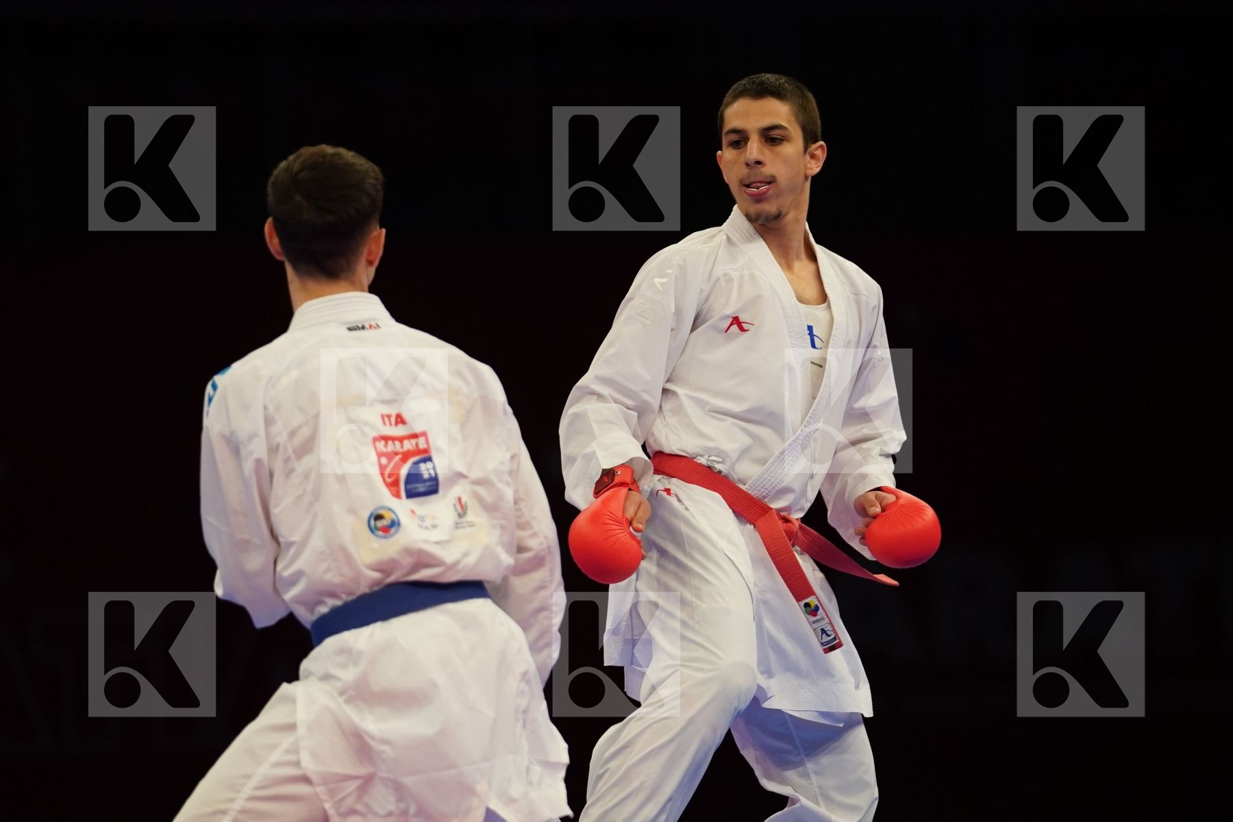 OGANNISIAN IURIK (RUSSIA) Vs GRECO DANILO (ITALY) in Senior Kumite -60 Kg - bronze bout