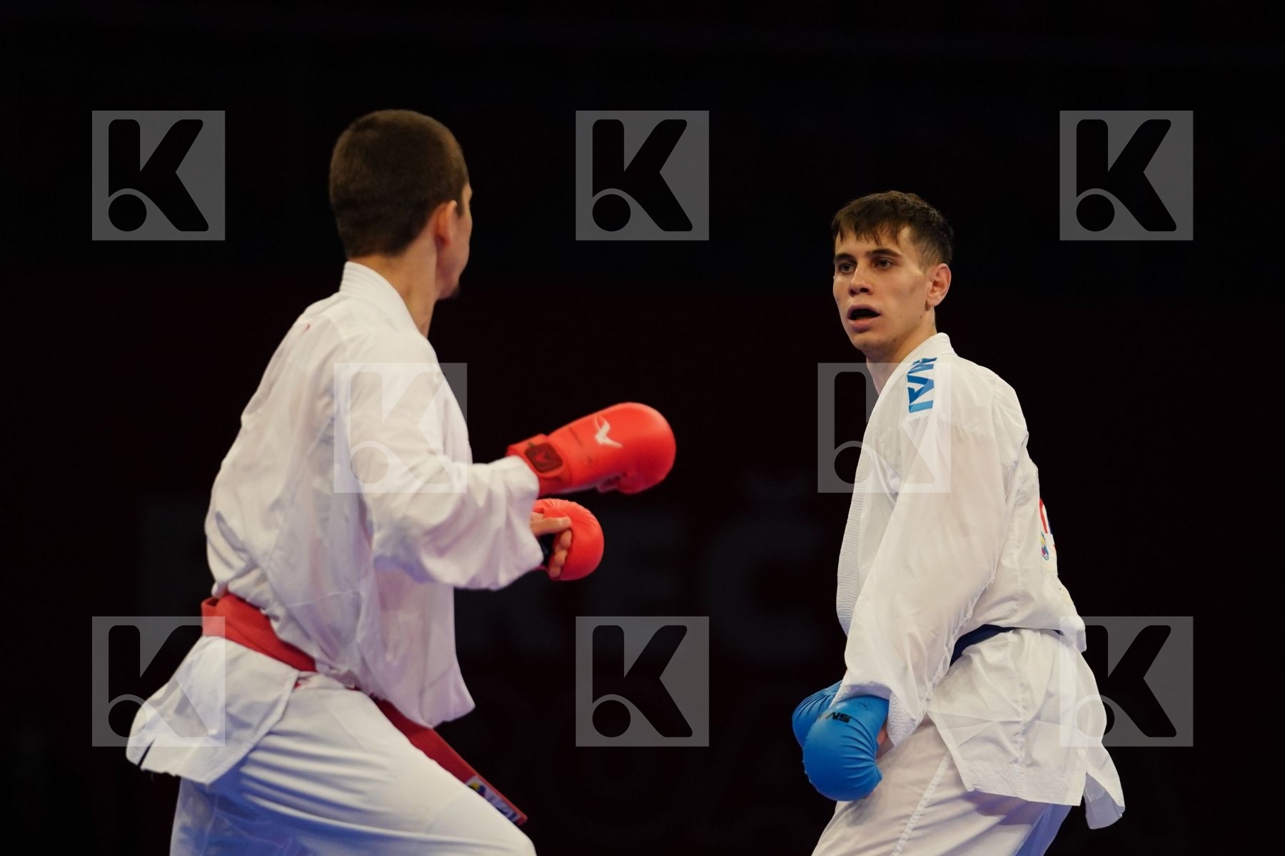OGANNISIAN IURIK (RUSSIA) Vs GRECO DANILO (ITALY) in Senior Kumite -60 Kg - bronze bout