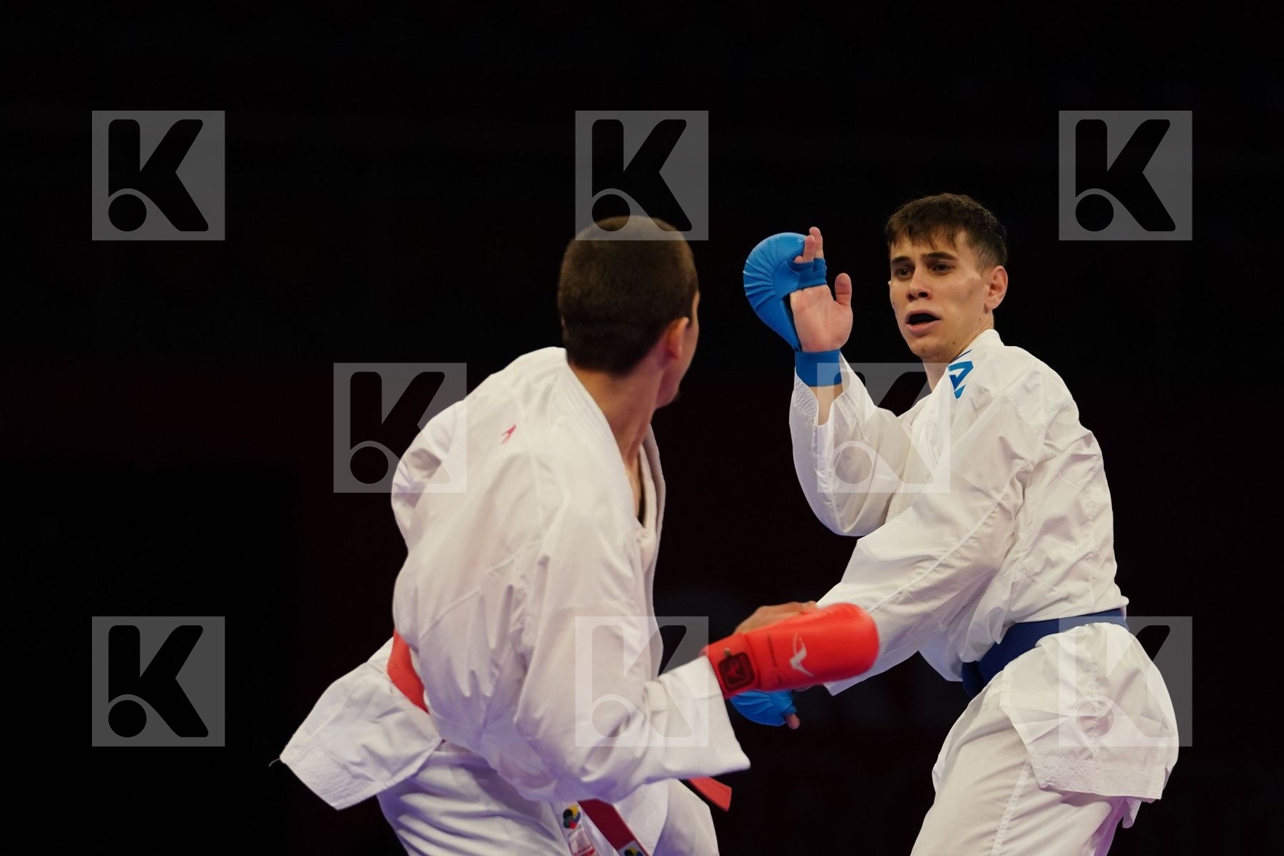 OGANNISIAN IURIK (RUSSIA) Vs GRECO DANILO (ITALY) in Senior Kumite -60 Kg - bronze bout