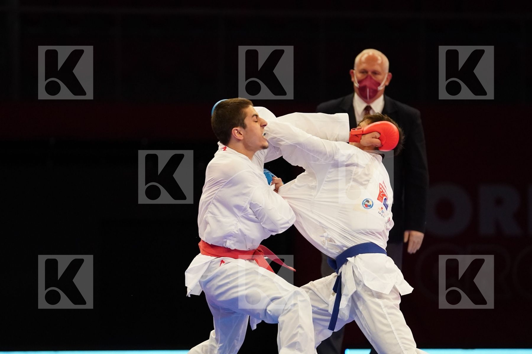 OGANNISIAN IURIK (RUSSIA) Vs GRECO DANILO (ITALY) in Senior Kumite -60 Kg - bronze bout