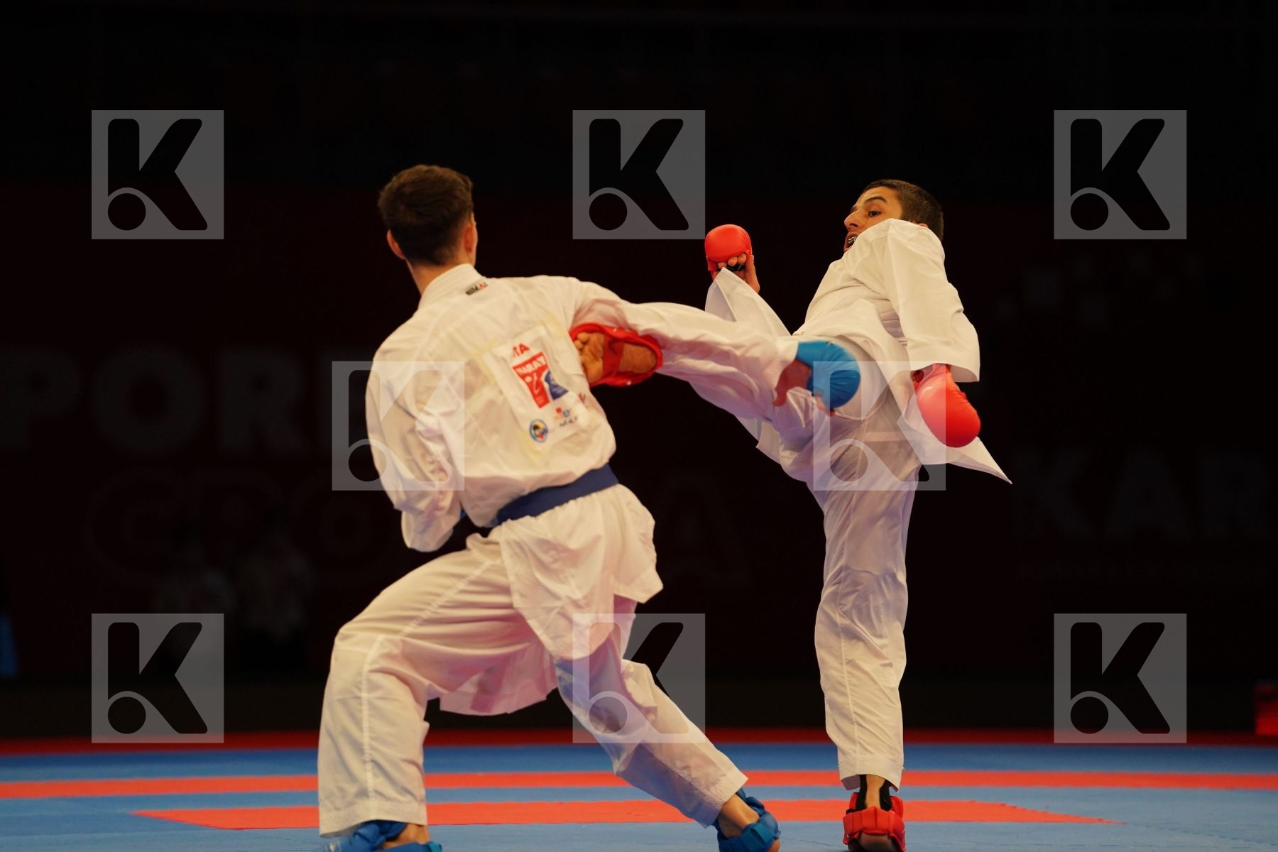 OGANNISIAN IURIK (RUSSIA) Vs GRECO DANILO (ITALY) in Senior Kumite -60 Kg - bronze bout