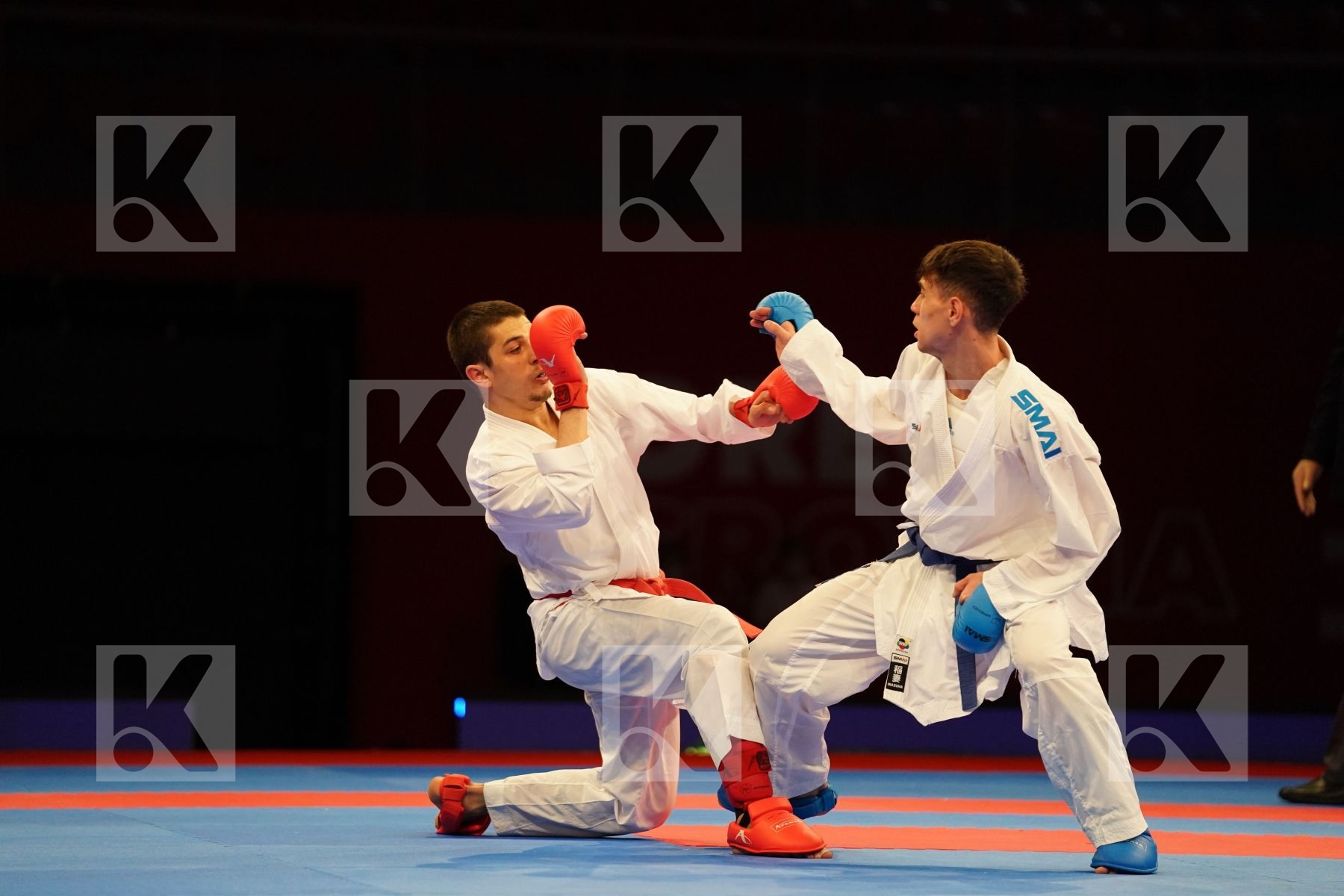 OGANNISIAN IURIK (RUSSIA) Vs GRECO DANILO (ITALY) in Senior Kumite -60 Kg - bronze bout