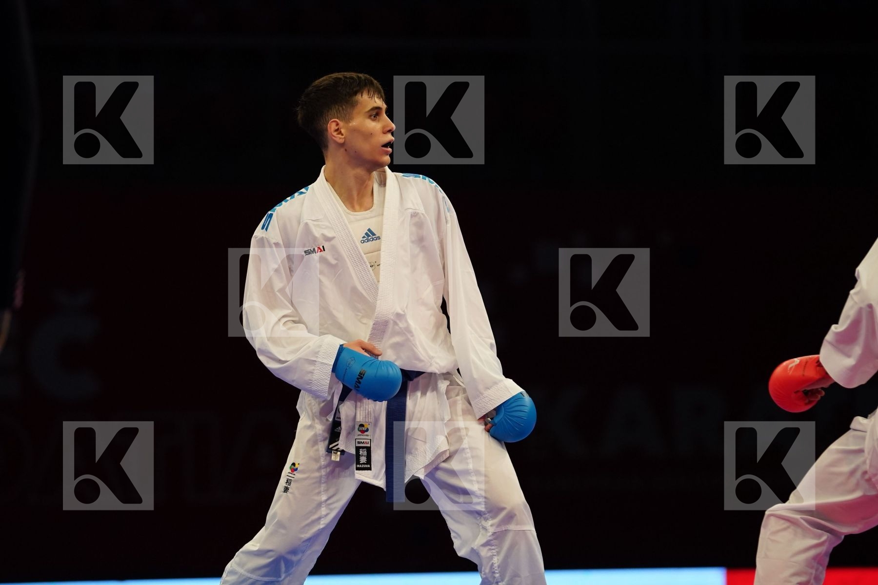 OGANNISIAN IURIK (RUSSIA) Vs GRECO DANILO (ITALY) in Senior Kumite -60 Kg - bronze bout