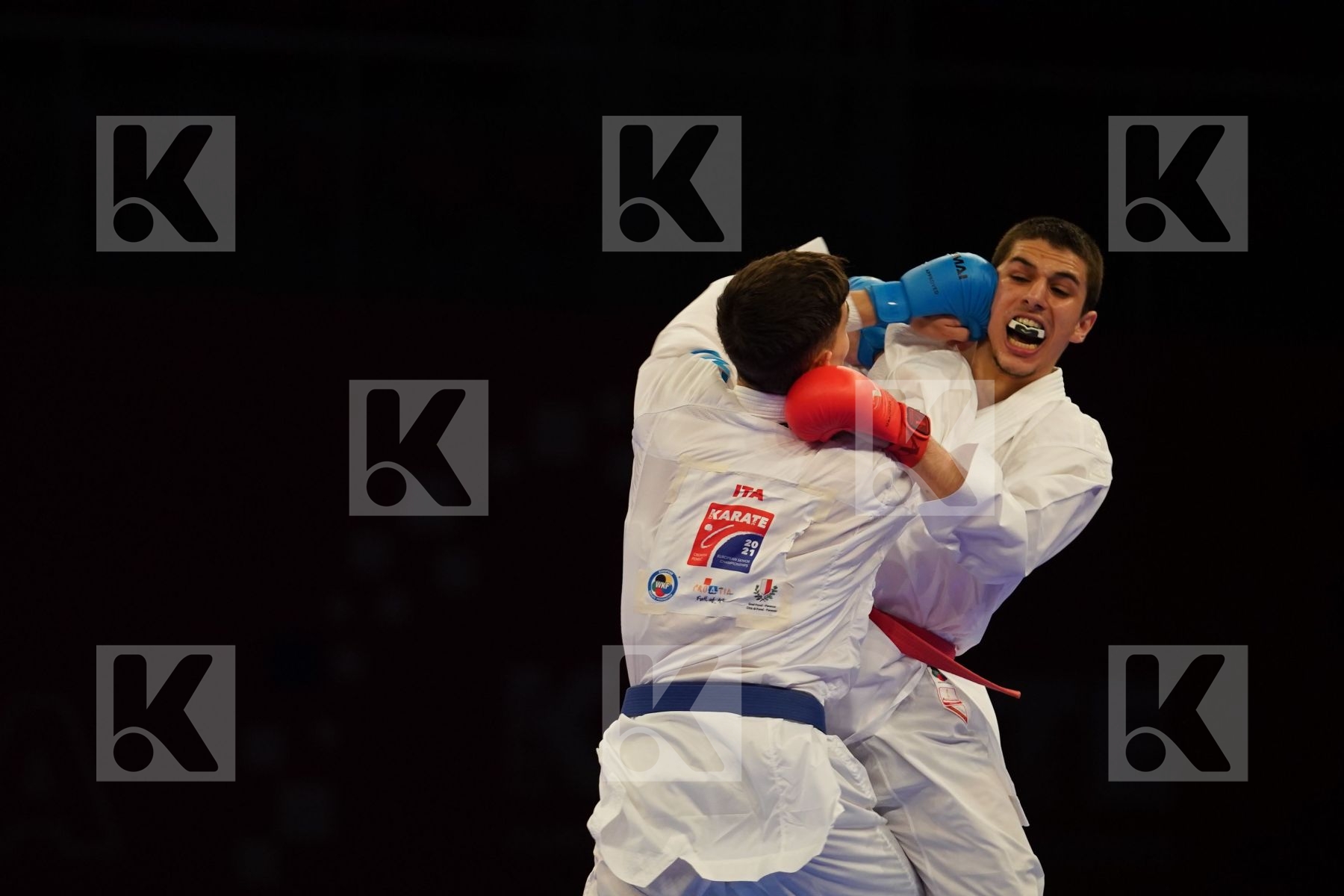 OGANNISIAN IURIK (RUSSIA) Vs GRECO DANILO (ITALY) in Senior Kumite -60 Kg - bronze bout