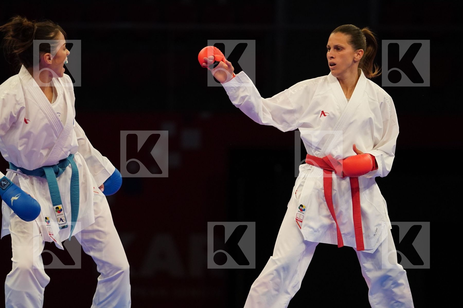 MILIVOJCEVIC JELENA (SERBIA) Vs KRYVA KATERYNA (UKRAINE) in Senior Kumite -50 Kg - bronze bout