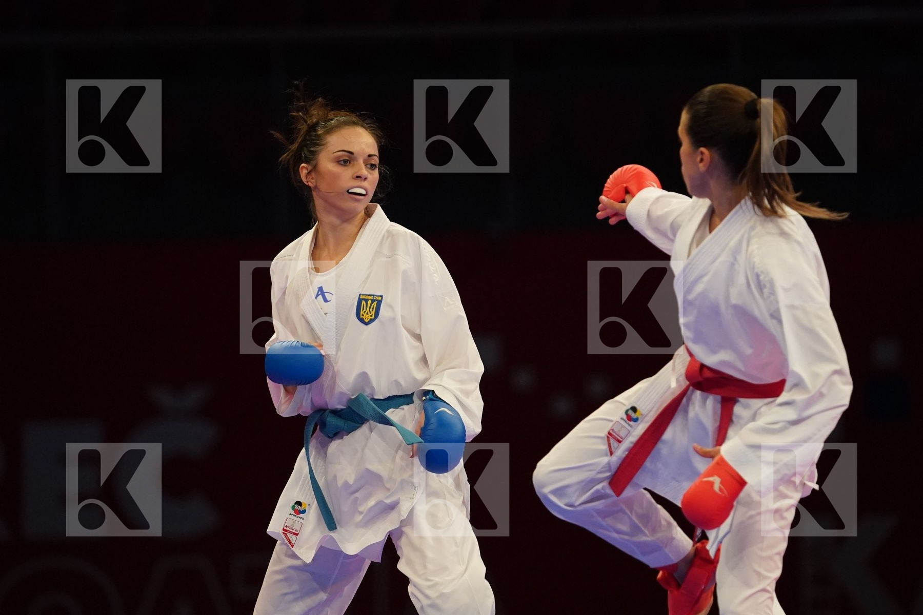 MILIVOJCEVIC JELENA (SERBIA) Vs KRYVA KATERYNA (UKRAINE) in Senior Kumite -50 Kg - bronze bout