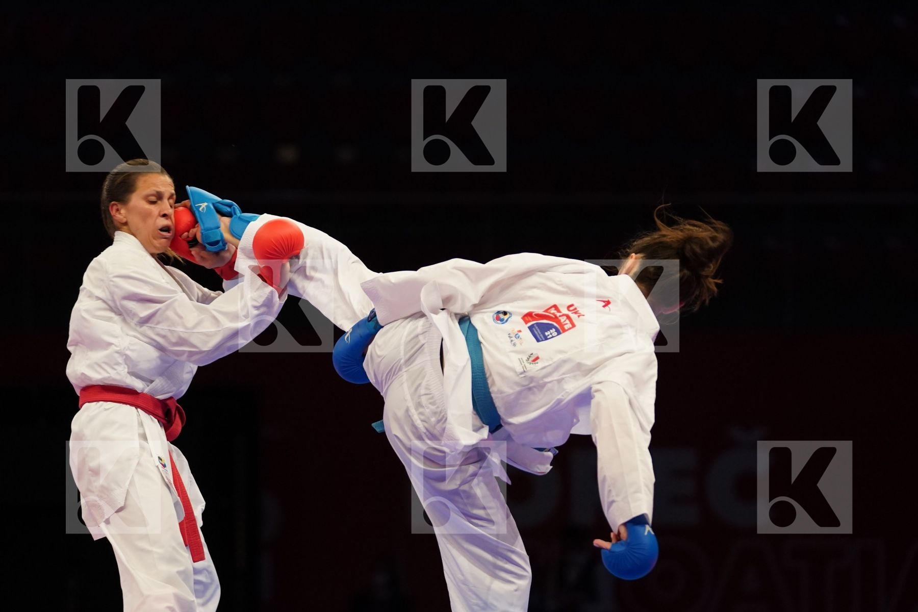 MILIVOJCEVIC JELENA (SERBIA) Vs KRYVA KATERYNA (UKRAINE) in Senior Kumite -50 Kg - bronze bout