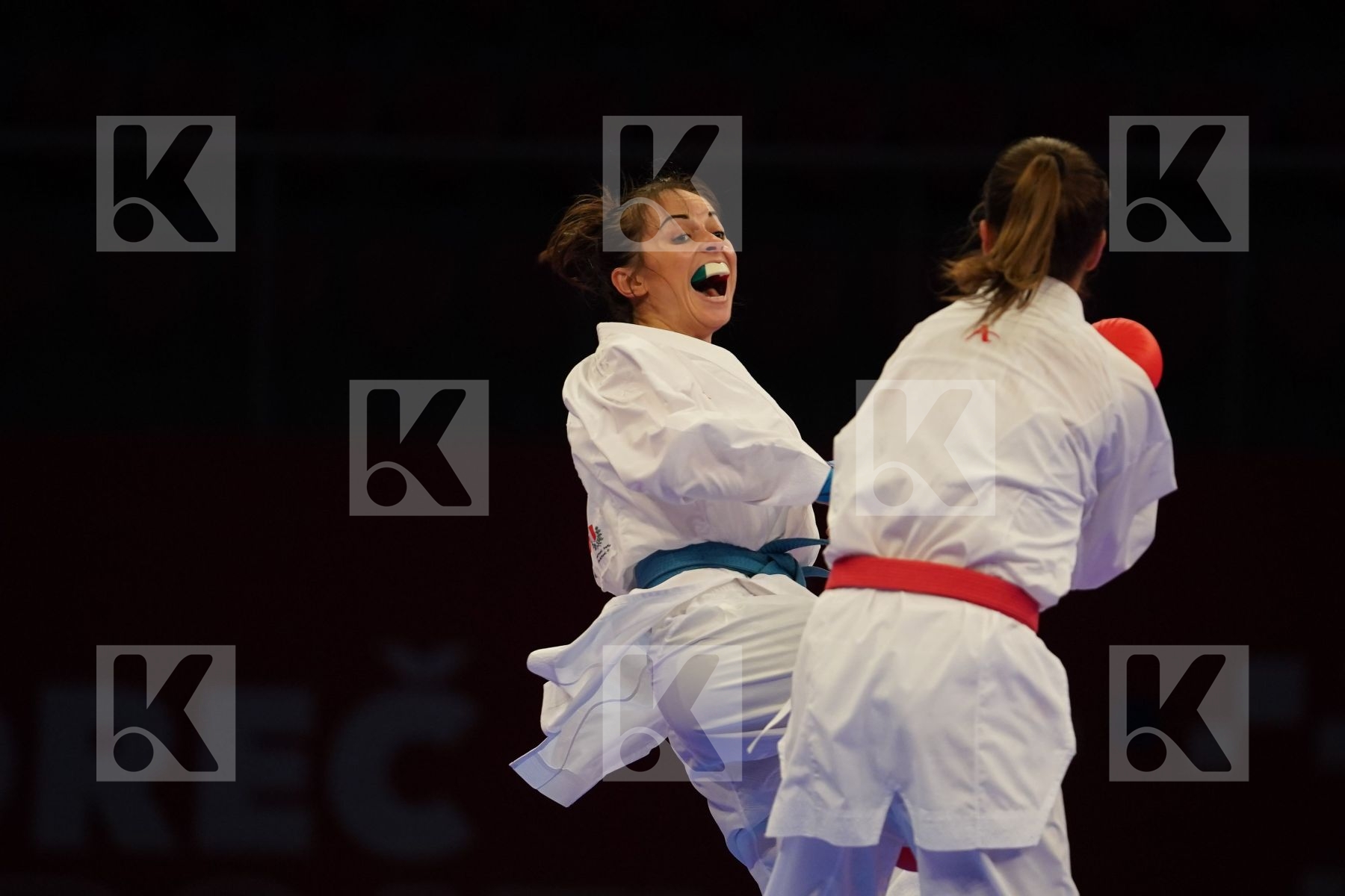 MILIVOJCEVIC JELENA (SERBIA) Vs KRYVA KATERYNA (UKRAINE) in Senior Kumite -50 Kg - bronze bout