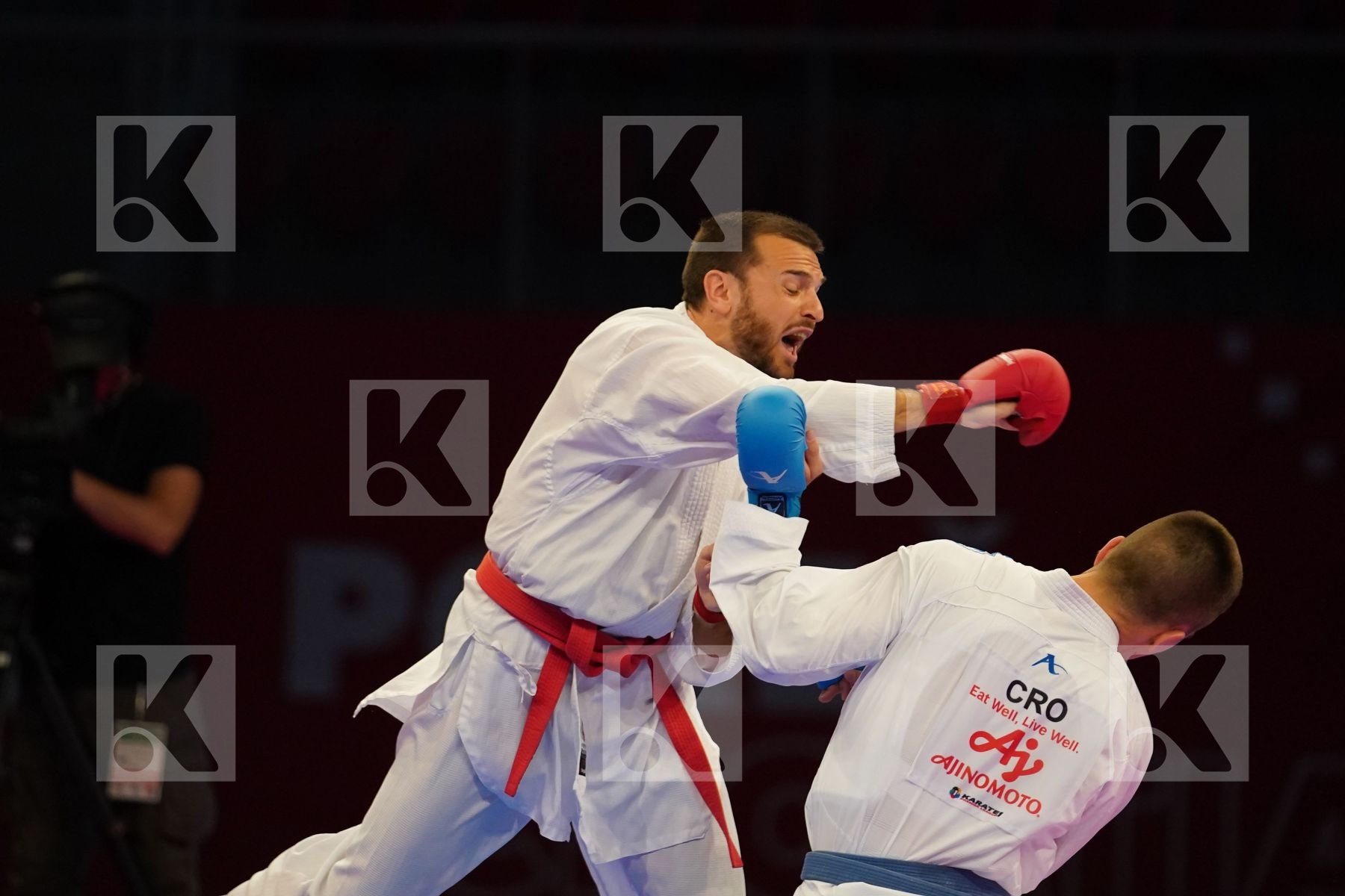 POKORNY STEFAN (AUSTRIA) Vs BERAK BORAN (CROATIA) in Senior Kumite -67 Kg - bronze bout