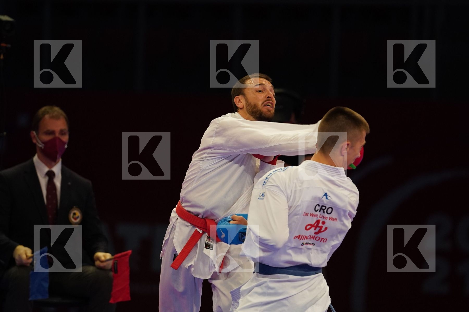 POKORNY STEFAN (AUSTRIA) Vs BERAK BORAN (CROATIA) in Senior Kumite -67 Kg - bronze bout