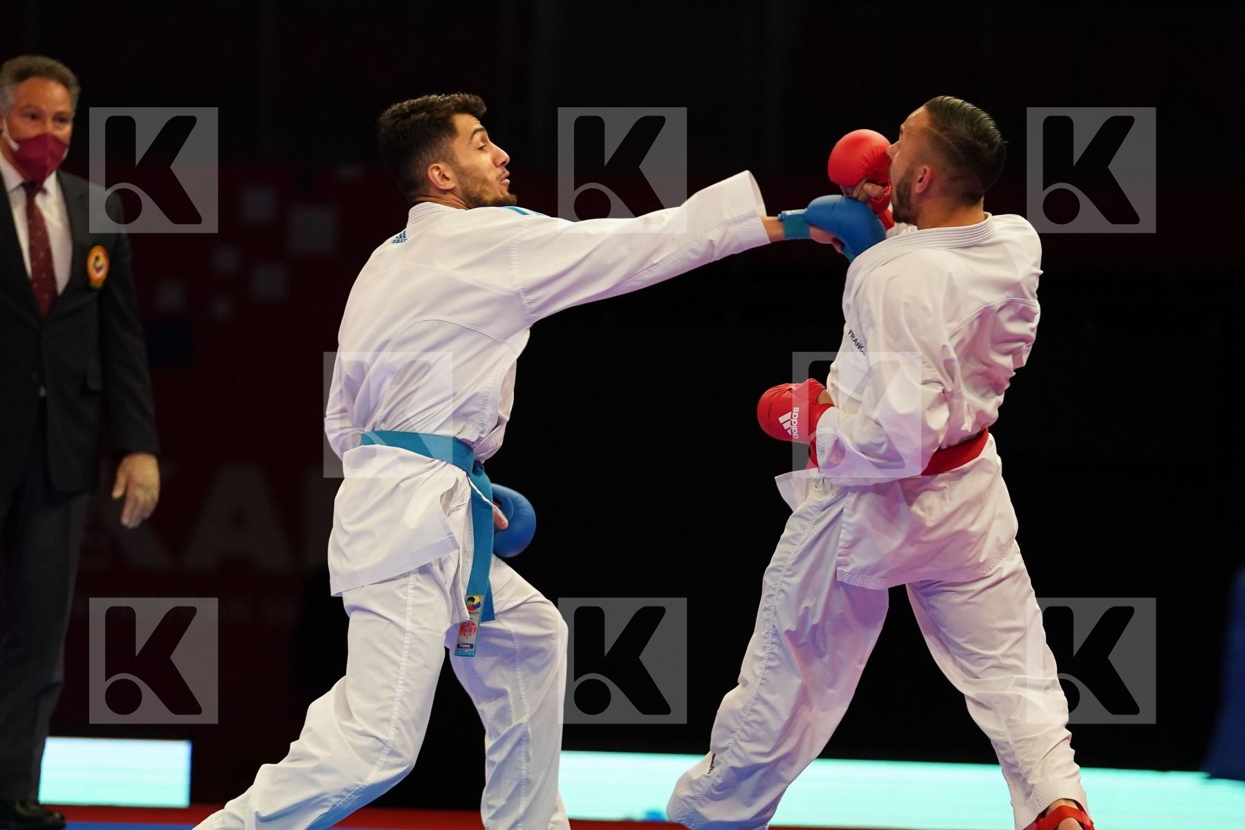 DACOSTA STEVEN (FRANCE) Vs UYGUR BURAK (TURKEY) in Senior Kumite -67 Kg - bronze bout