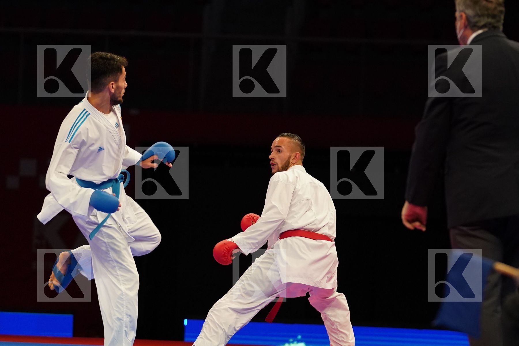 DACOSTA STEVEN (FRANCE) Vs UYGUR BURAK (TURKEY) in Senior Kumite -67 Kg - bronze bout