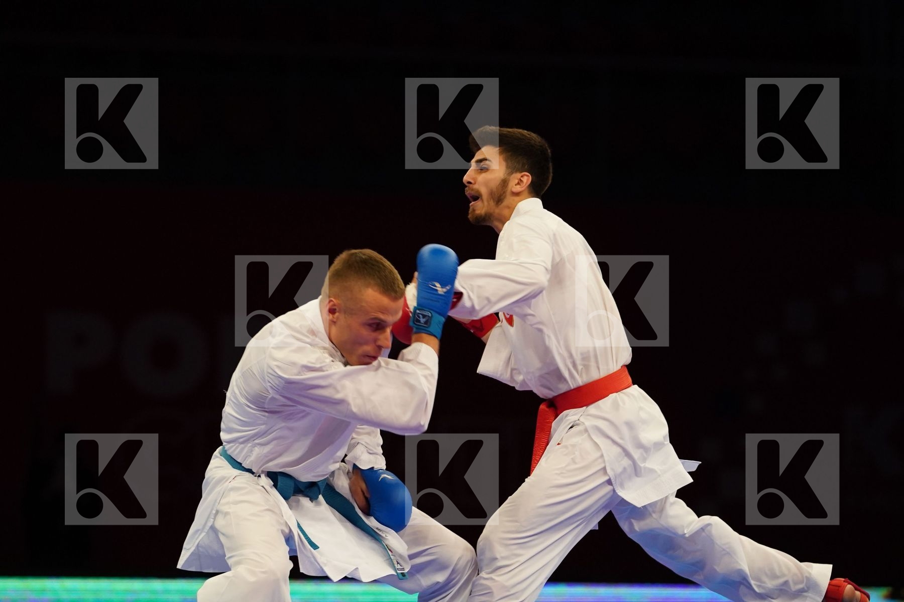 SAMDAN ERAY (TURKEY) Vs KALNINS KALVIS (LATVIA) in Senior Kumite -60 Kg - Final bout