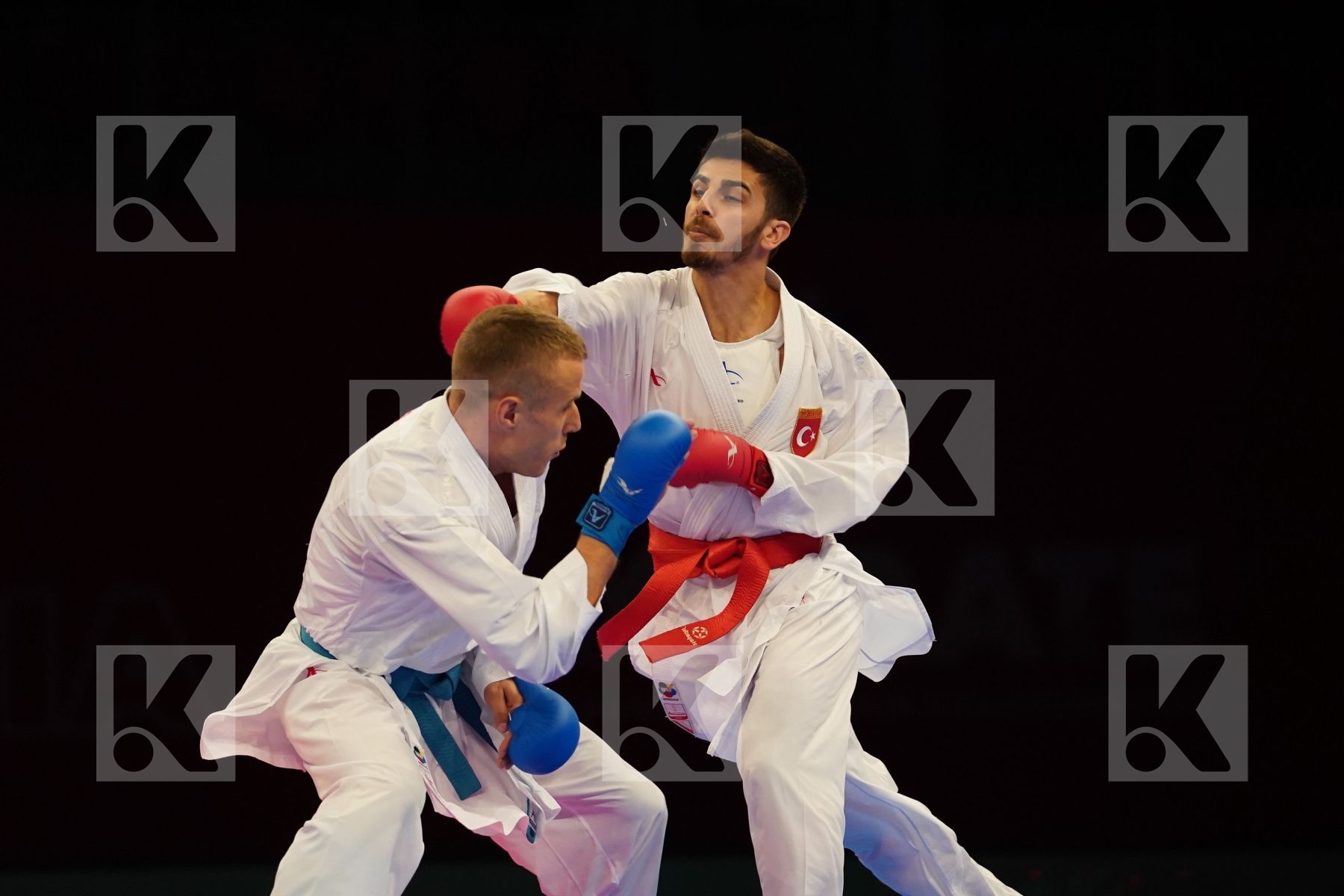 SAMDAN ERAY (TURKEY) Vs KALNINS KALVIS (LATVIA) in Senior Kumite -60 Kg - Final bout