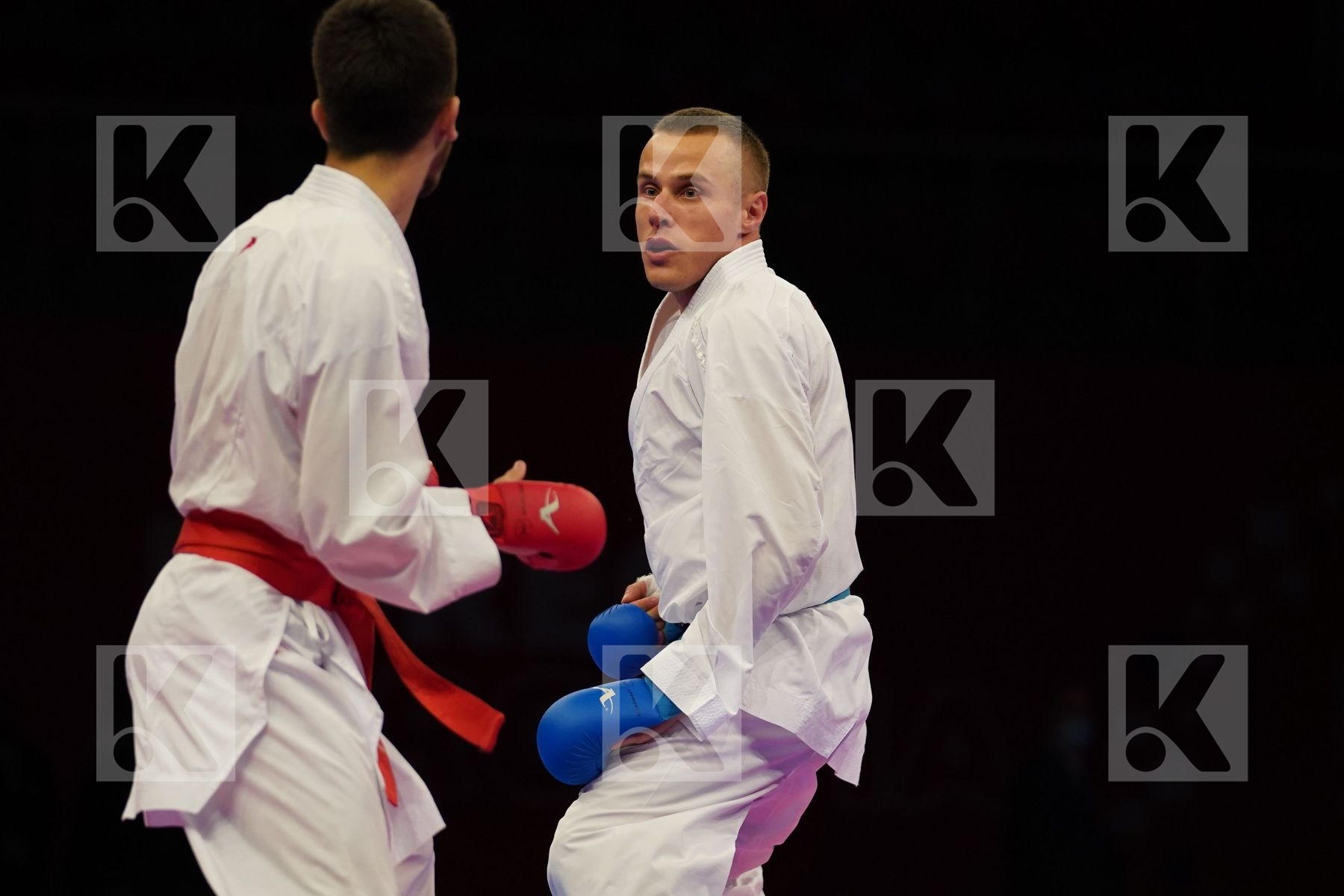 SAMDAN ERAY (TURKEY) Vs KALNINS KALVIS (LATVIA) in Senior Kumite -60 Kg - Final bout
