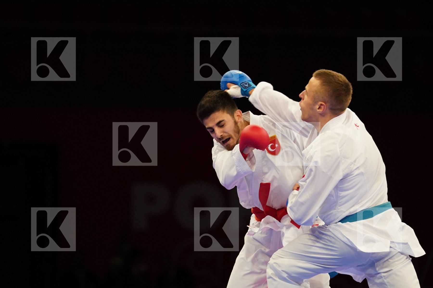 SAMDAN ERAY (TURKEY) Vs KALNINS KALVIS (LATVIA) in Senior Kumite -60 Kg - Final bout