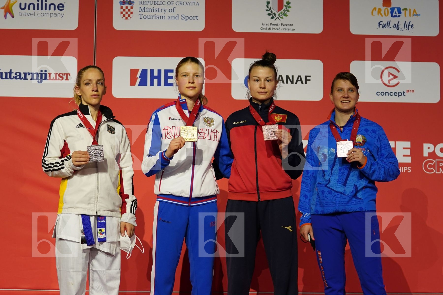Senior Kumite -68 Kg - Podium ceremony