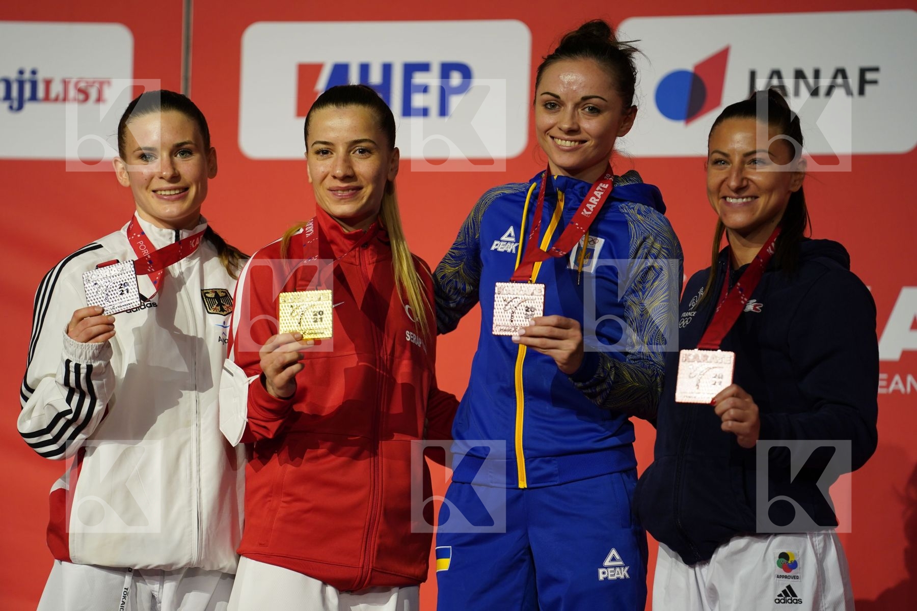 Senior Kumite -55 Kg - Podium ceremony