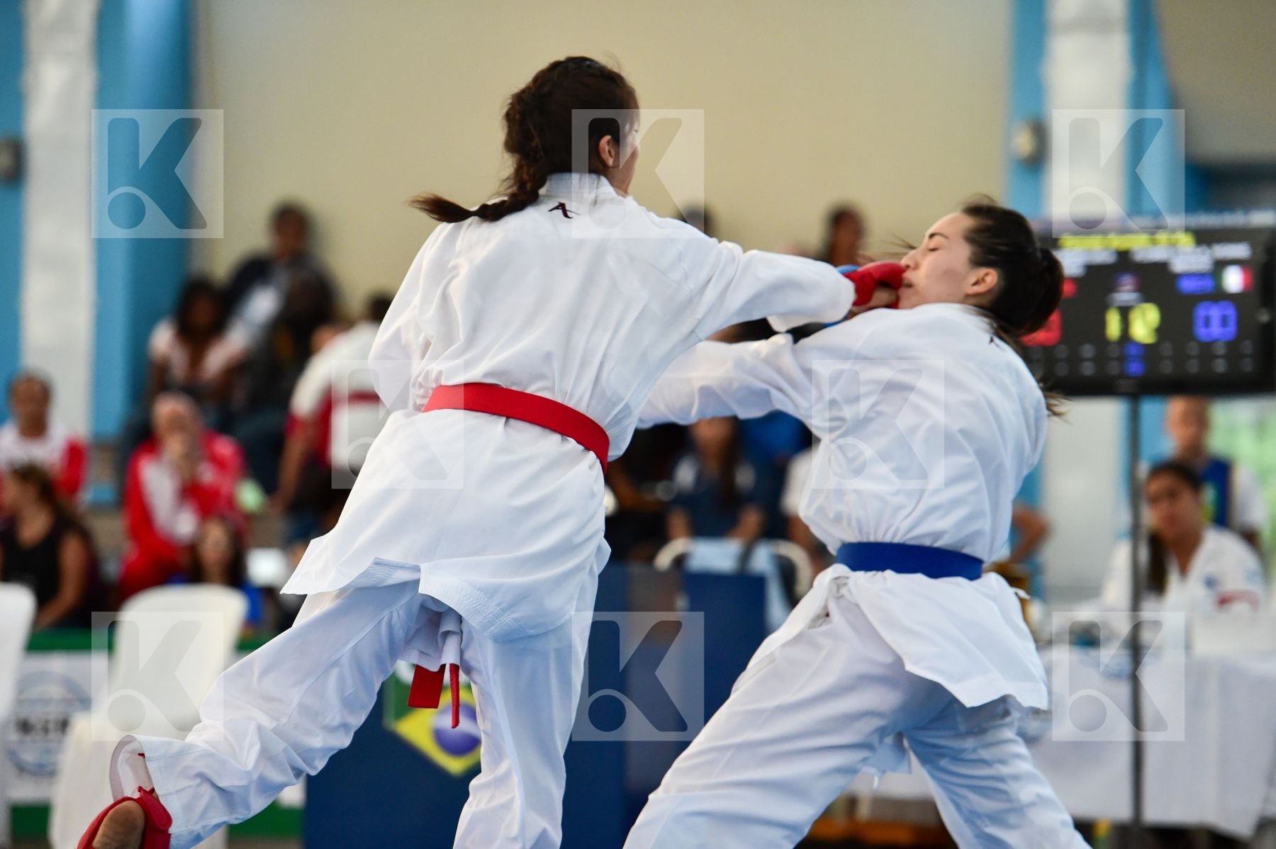 -61 Kg Arreola Merillela Female final Flores Paula Ivonne kumite