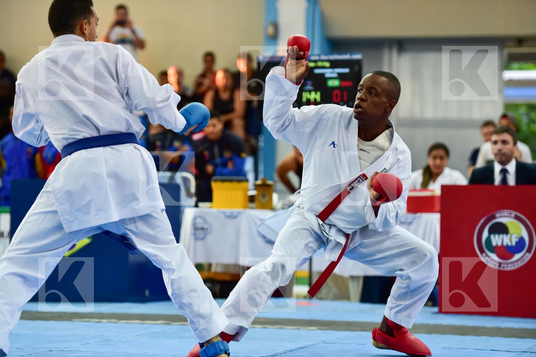 -75 Kg Brazil final kumite Male Nicastro Ochoa Alexander Rafael