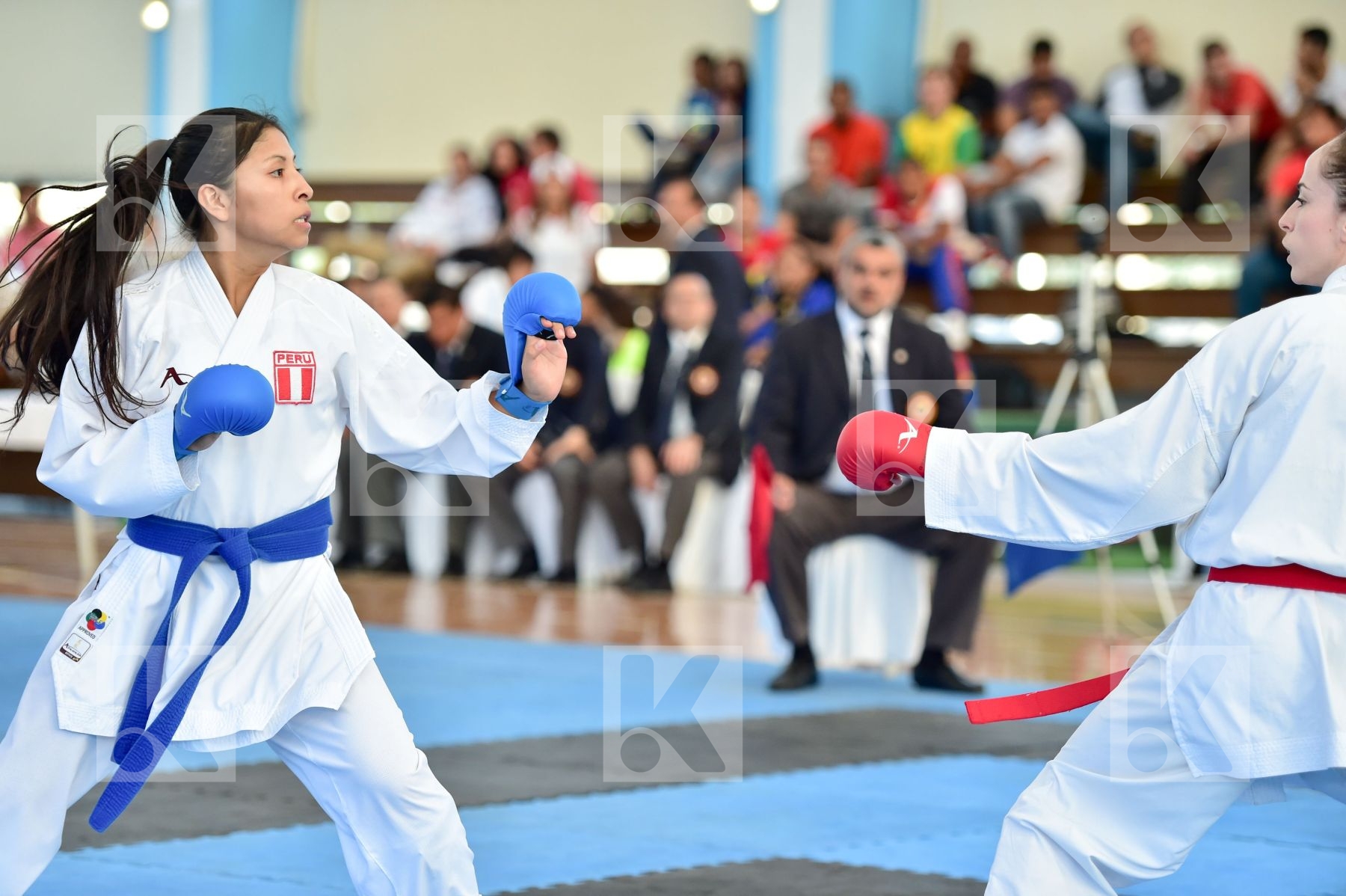 -50 Kg Brazil Female final Hidalgo Andrea kumite Mafra Beatriz P