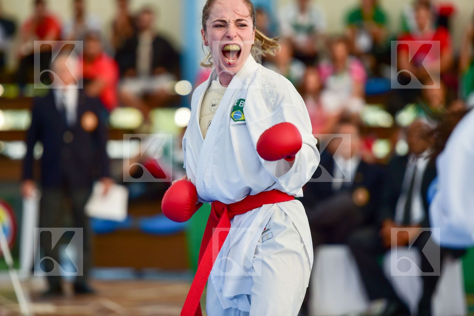 -50 Kg Brazil Female final Hidalgo Andrea kumite Mafra Beatriz P
