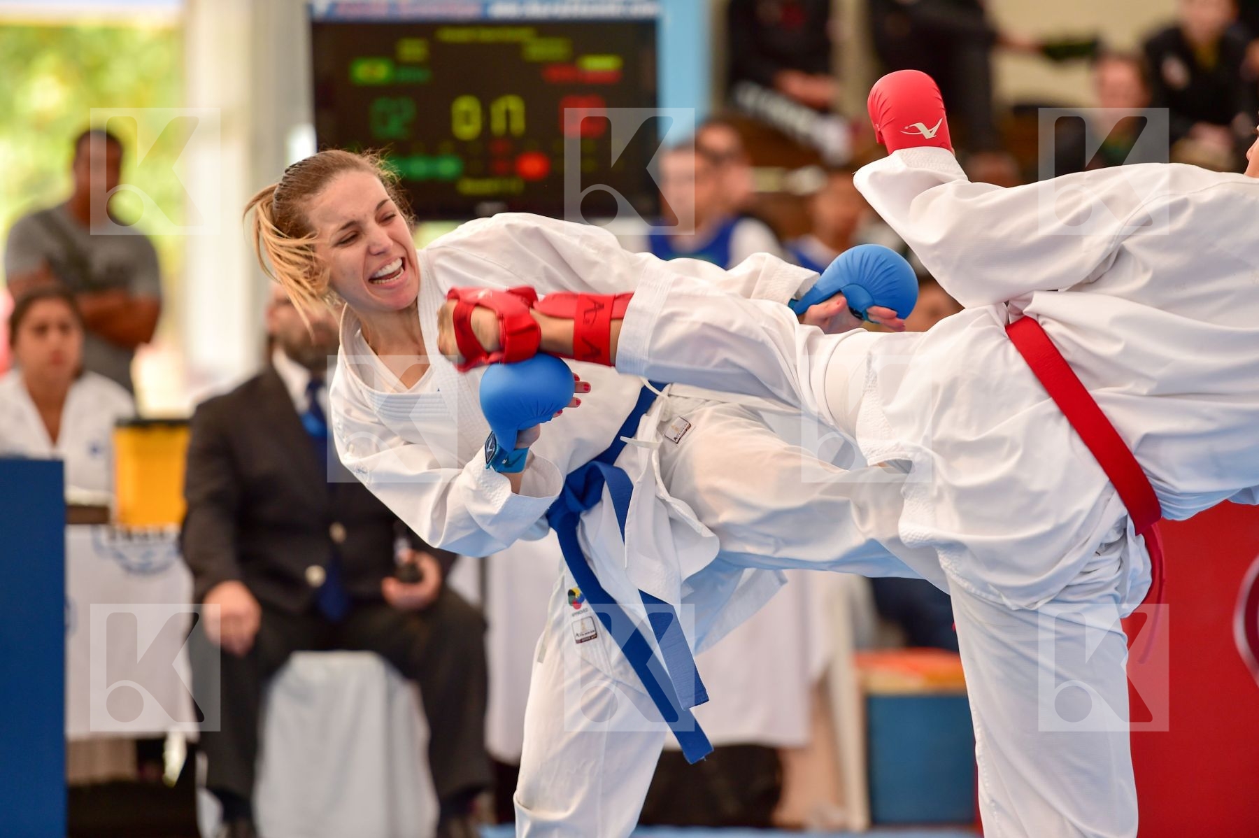 Brasil Female final kumite team Venezuela