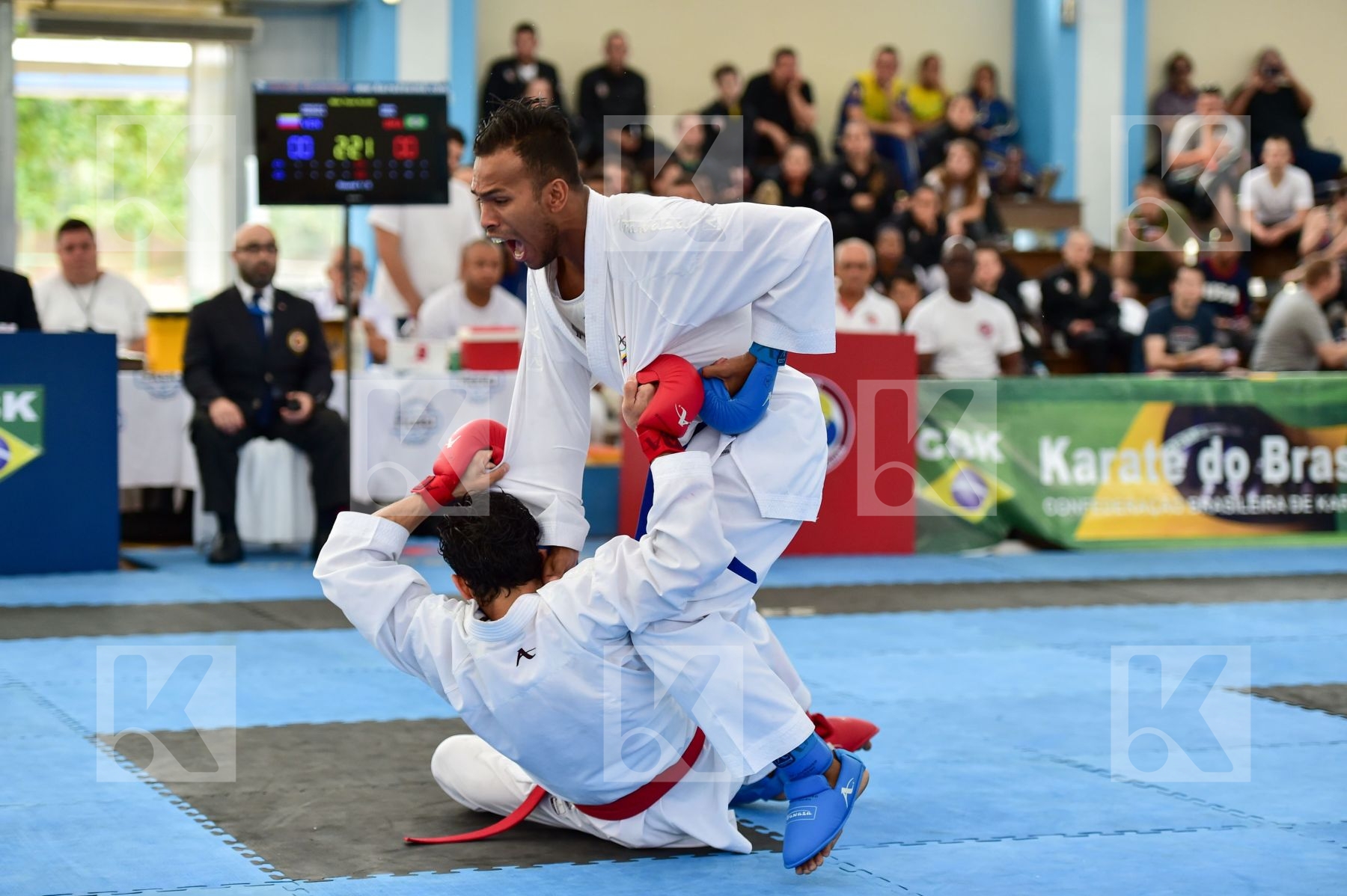 Brasil final kumite Male team Venezuela
