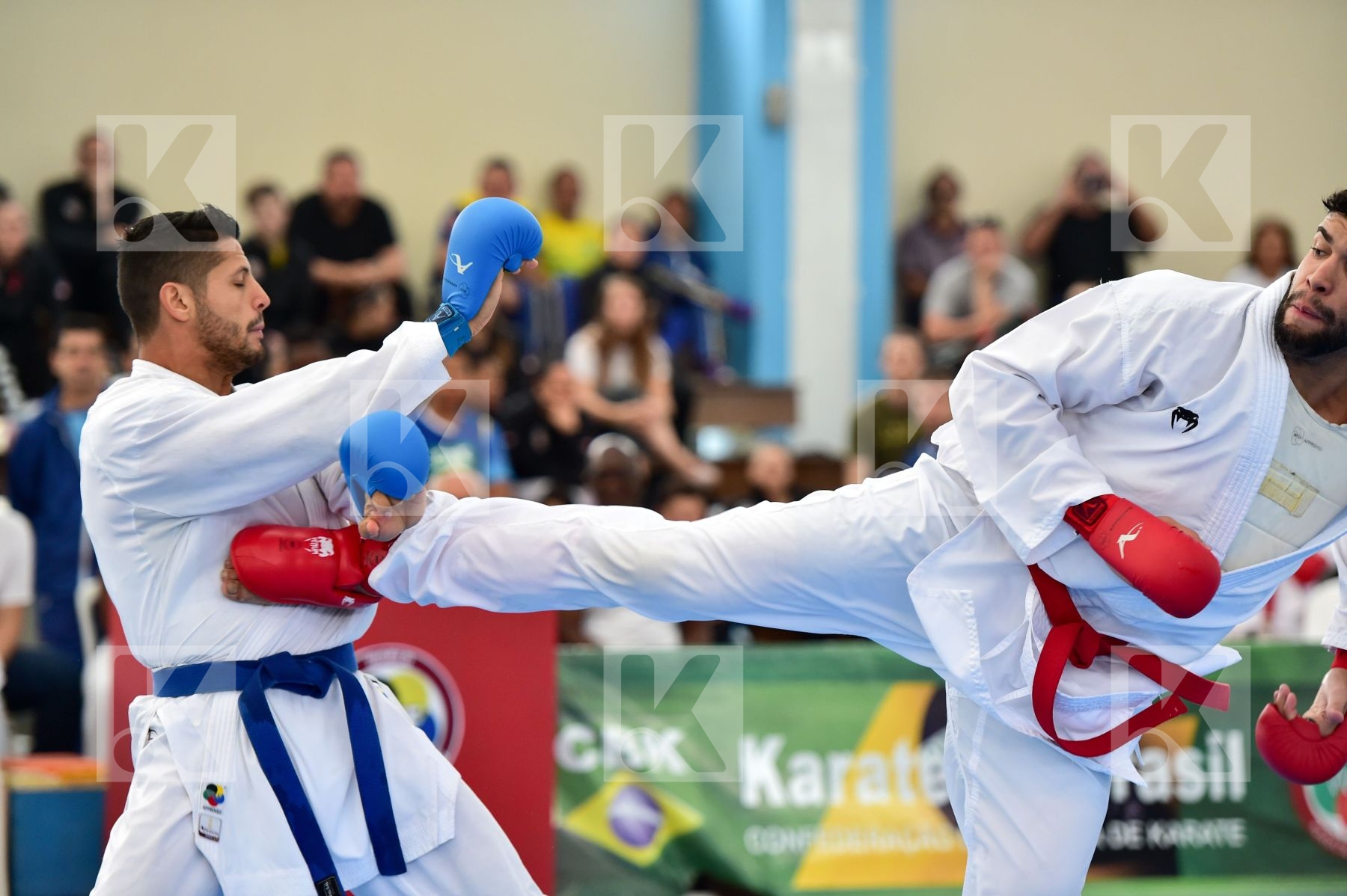 Brasil final kumite Male team Venezuela