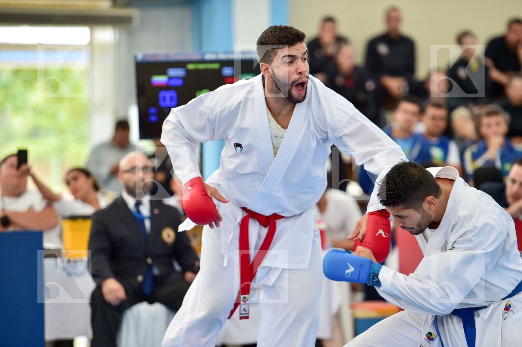 Brasil final kumite Male team Venezuela