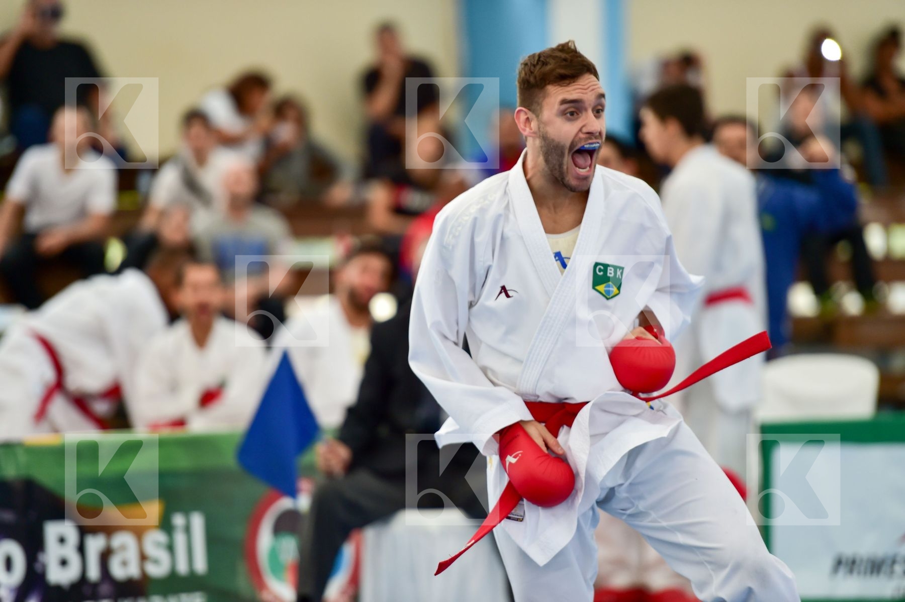 Brasil final kumite Male team Venezuela
