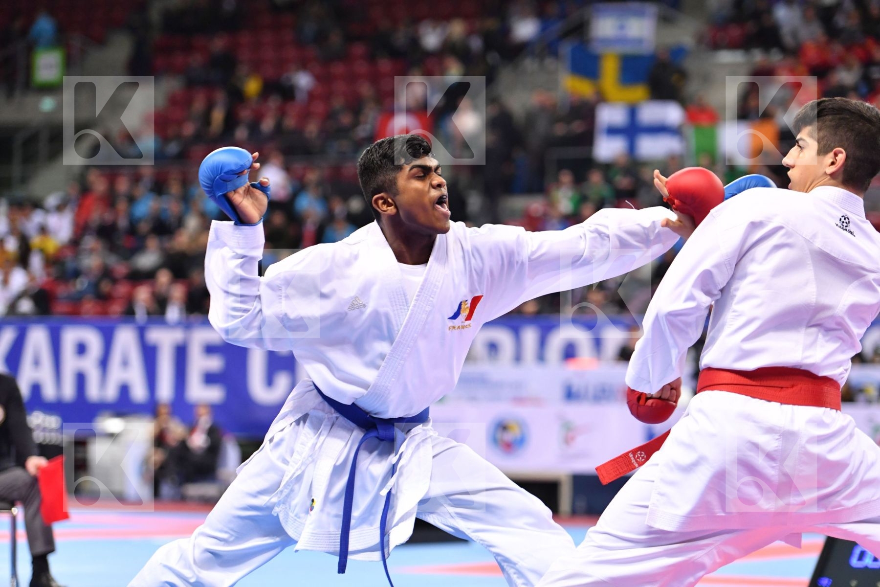 France Greece Junior kumite male -61 kg Kanagasingam Kajith Xeno