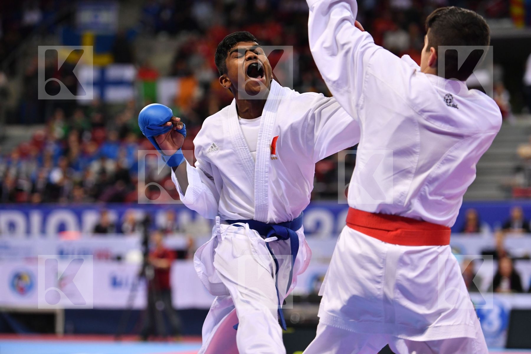 France Greece Junior kumite male -61 kg Kanagasingam Kajith Xeno
